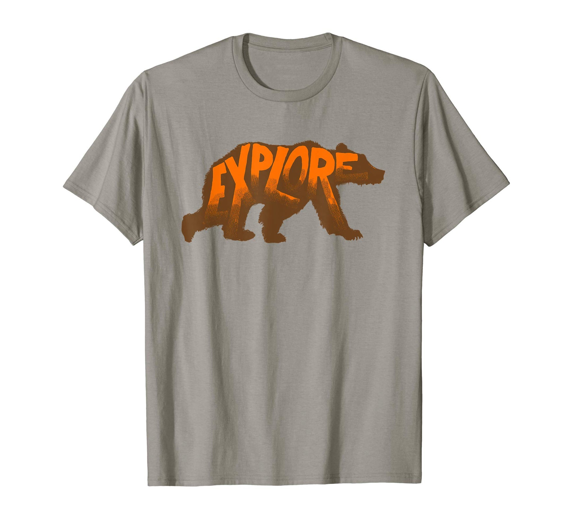 Explore Bear Typography Outdoors T-Shirt - Novelty Apparel for Adults - T-Shirt, Sweatshirt, Hoodie