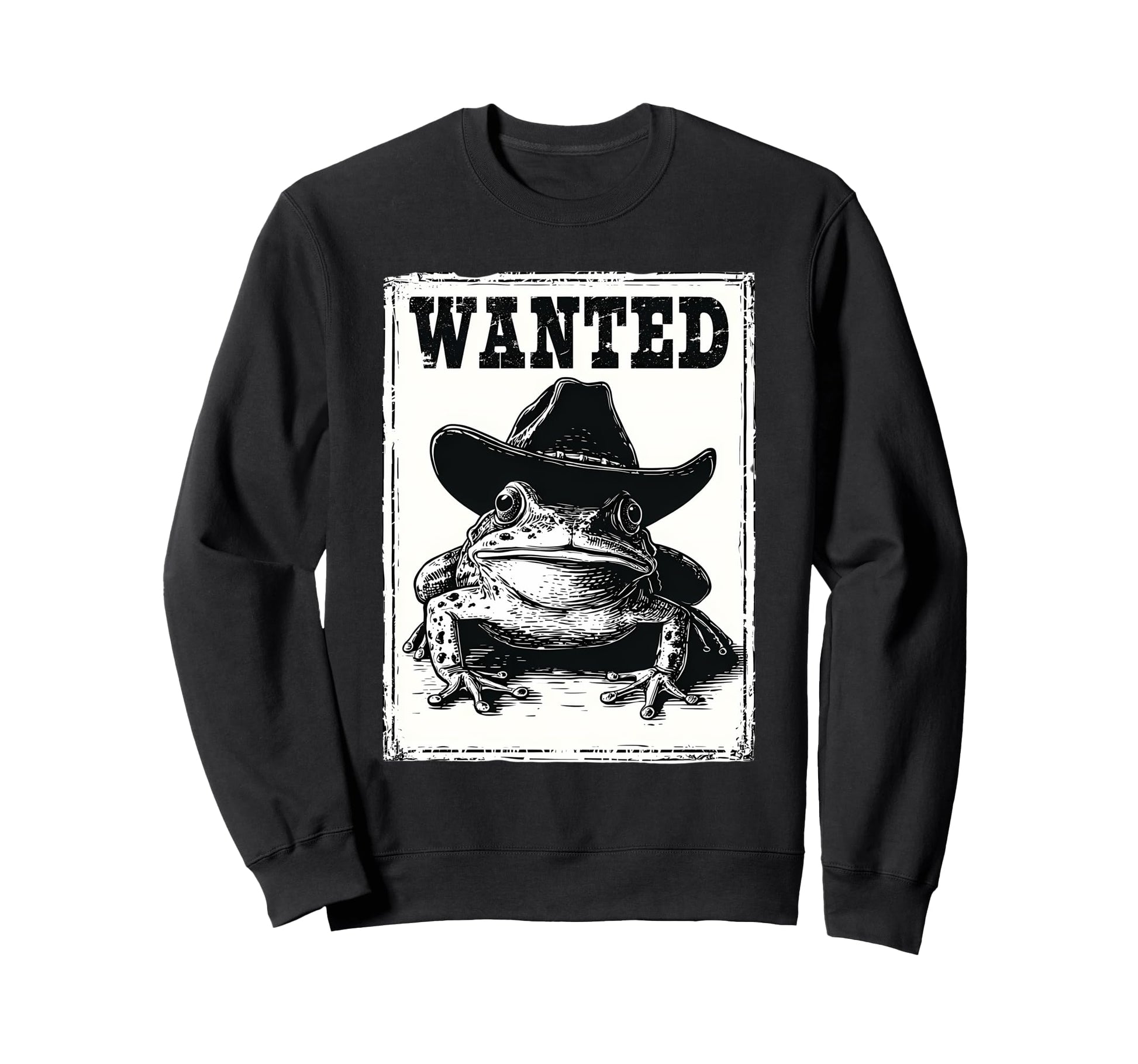 Frog Cowboy Toad Rodeo Cowgirl Sweatshirt - Trendy Graphic for Adults - T-Shirt, Sweatshirt, Hoodie