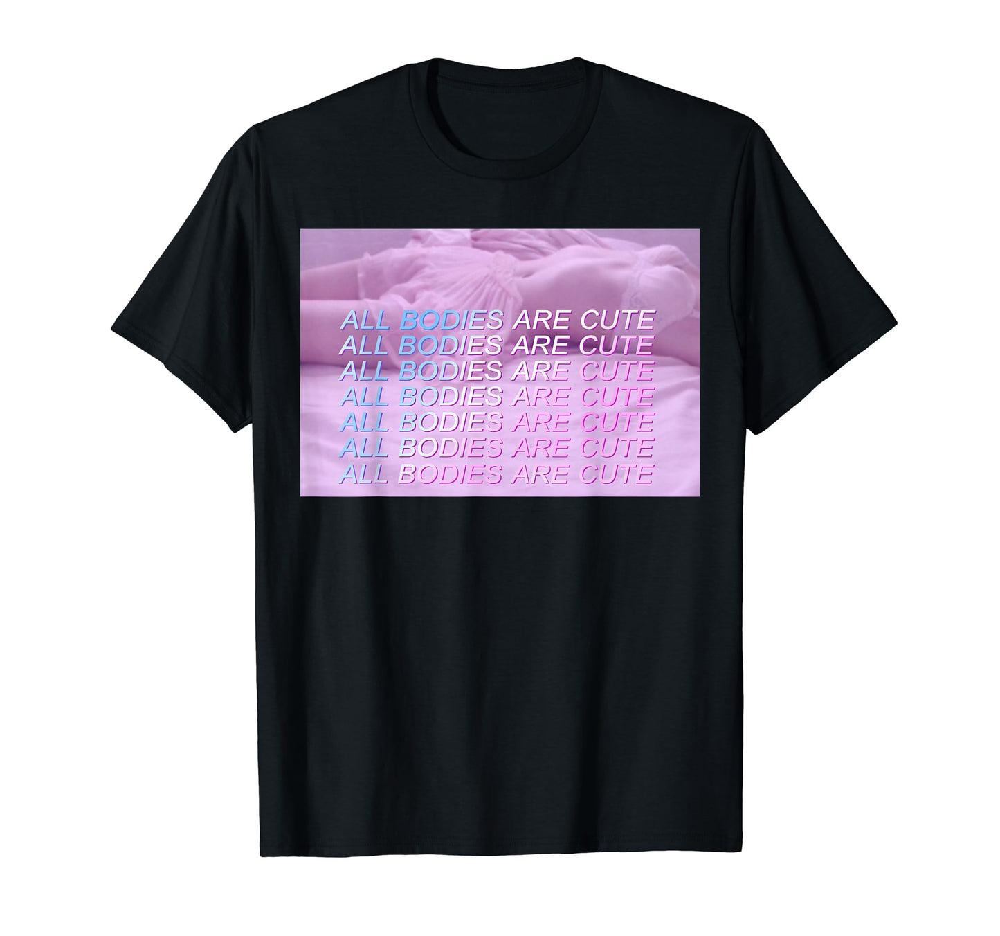 All Bodies Are Aesthetic Vaporwave Anime T-Shirt - Trendy Graphic Men Women - T-Shirt, Sweatshirt, Hoodie
