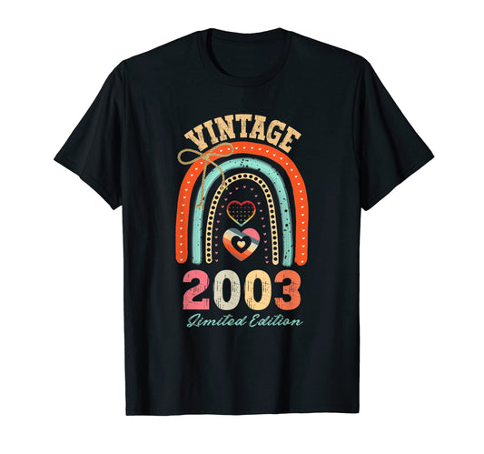 2003 19 Year Old 19Th Birthday Boho Rainbow T-Shirt - Graphic Print Unisex - T-Shirt, Sweatshirt, Hoodie