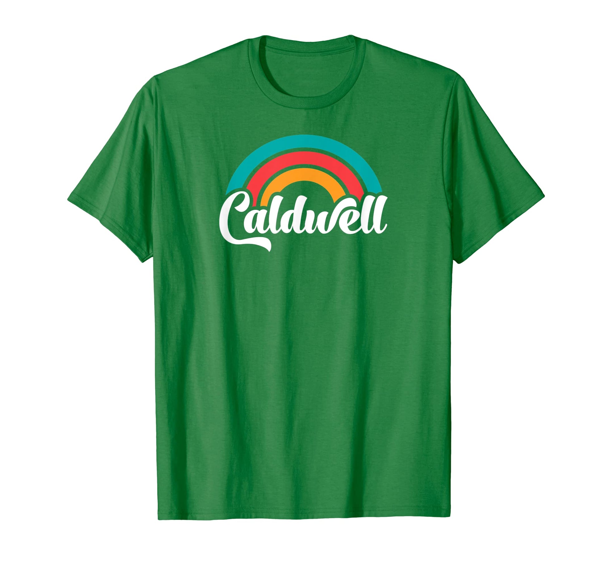 Caldwell Id Script Rainbow T-Shirt - Unique Graphic Men Women - T-Shirt, Sweatshirt, Hoodie