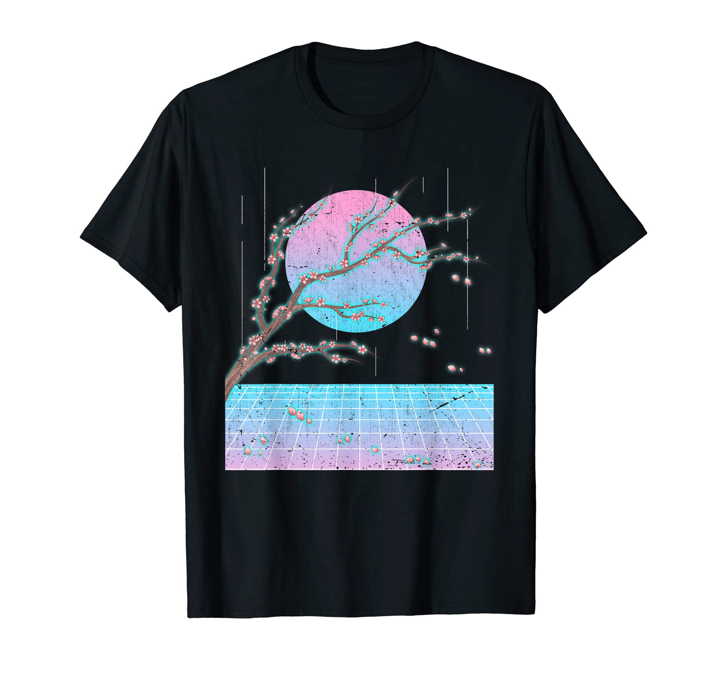 Sakura Flower 90S Vaporwave Aesthetic T-Shirt - Trendy Graphic Unisex - T-Shirt, Sweatshirt, Hoodie