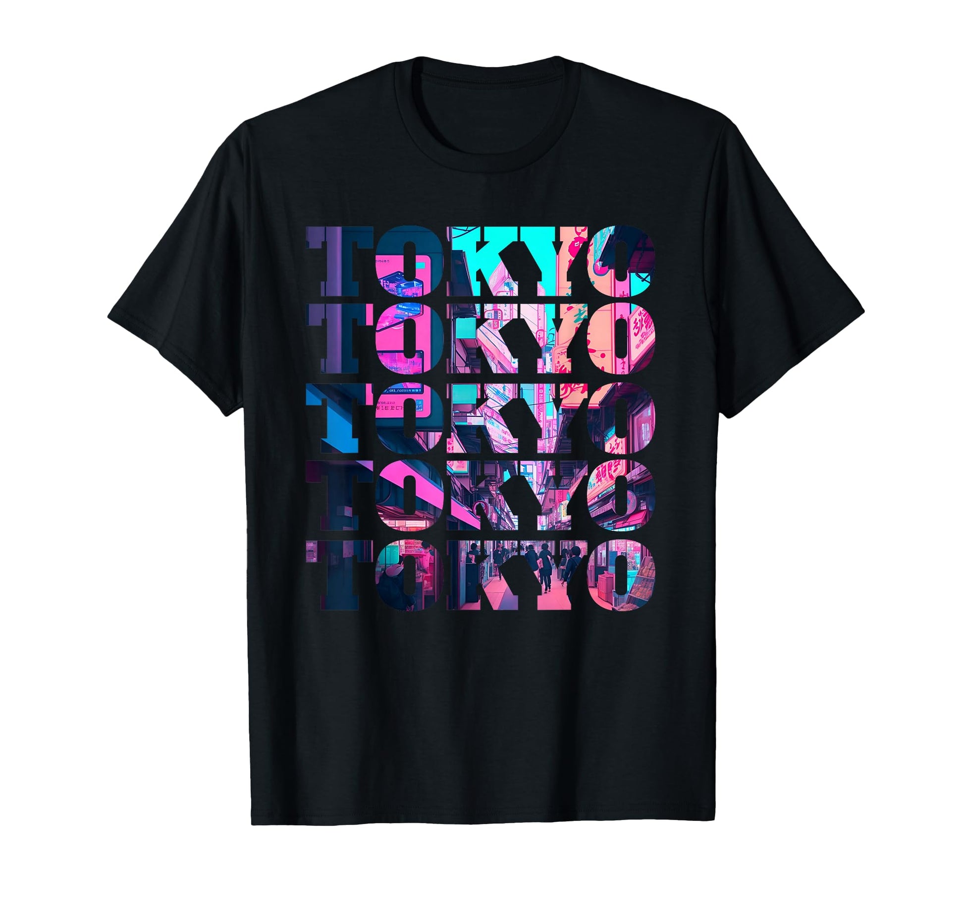 Japanese Cyberpunk Tokyo Text T-Shirt - Unique Graphic for Adults - T-Shirt, Sweatshirt, Hoodie