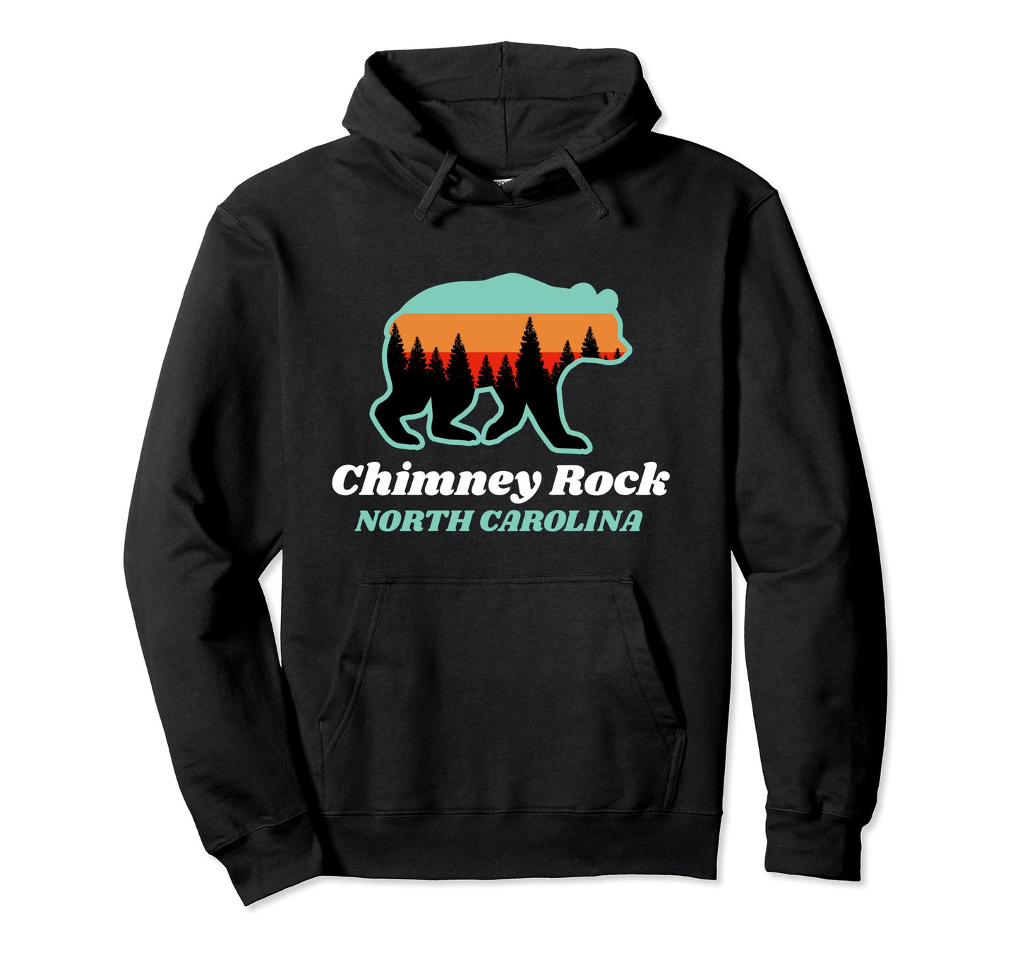 Chimney Rock Mountains Forest National State Hoodie - Graphic Print Unisex - T-Shirt, Sweatshirt, Hoodie