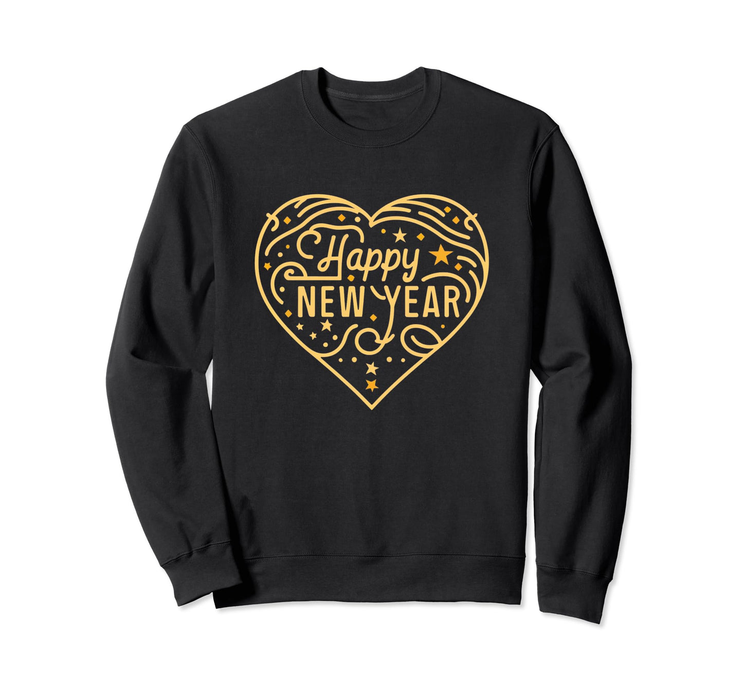 Happy New Year 2024 Love Peace Sweatshirt - Minimalist Print for Adults - T-Shirt, Sweatshirt, Hoodie