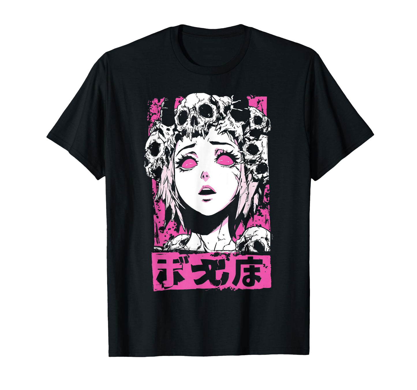 Goth Grunge Demon Anime Waifu Horror T-Shirt - Unique Graphic Men Women - T-Shirt, Sweatshirt, Hoodie