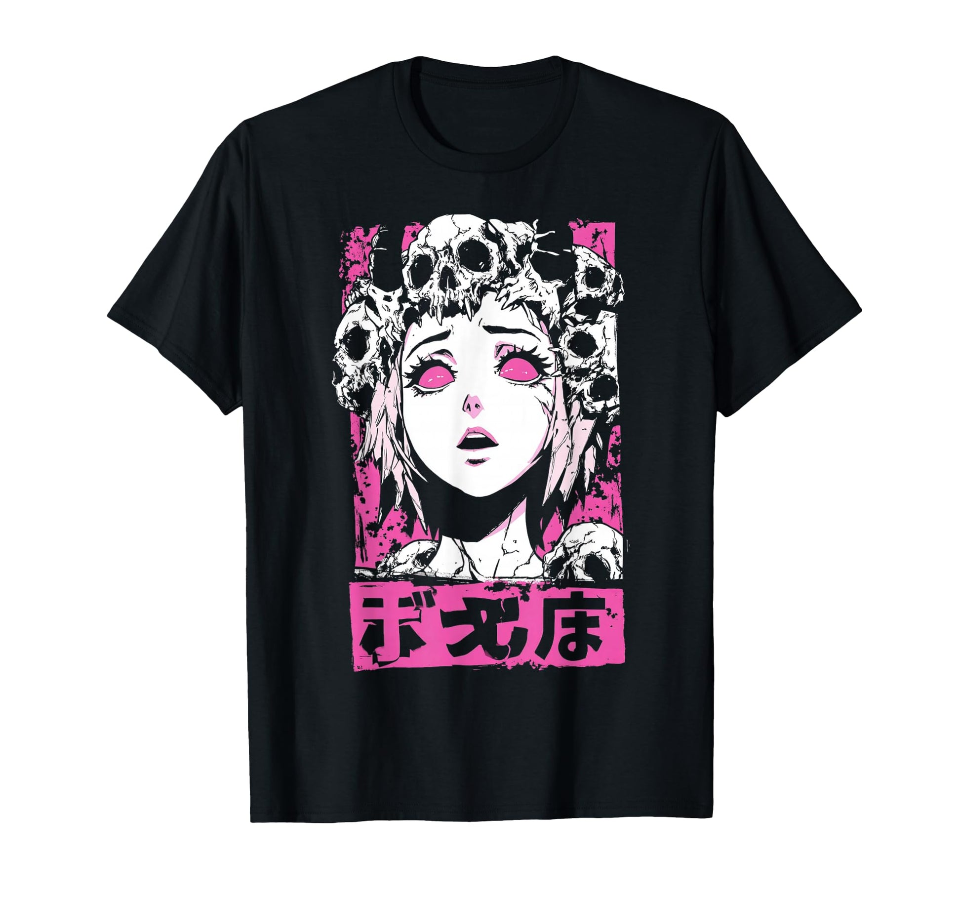 Goth Grunge Demon Anime Waifu Horror T-Shirt - Unique Graphic Men Women - T-Shirt, Sweatshirt, Hoodie