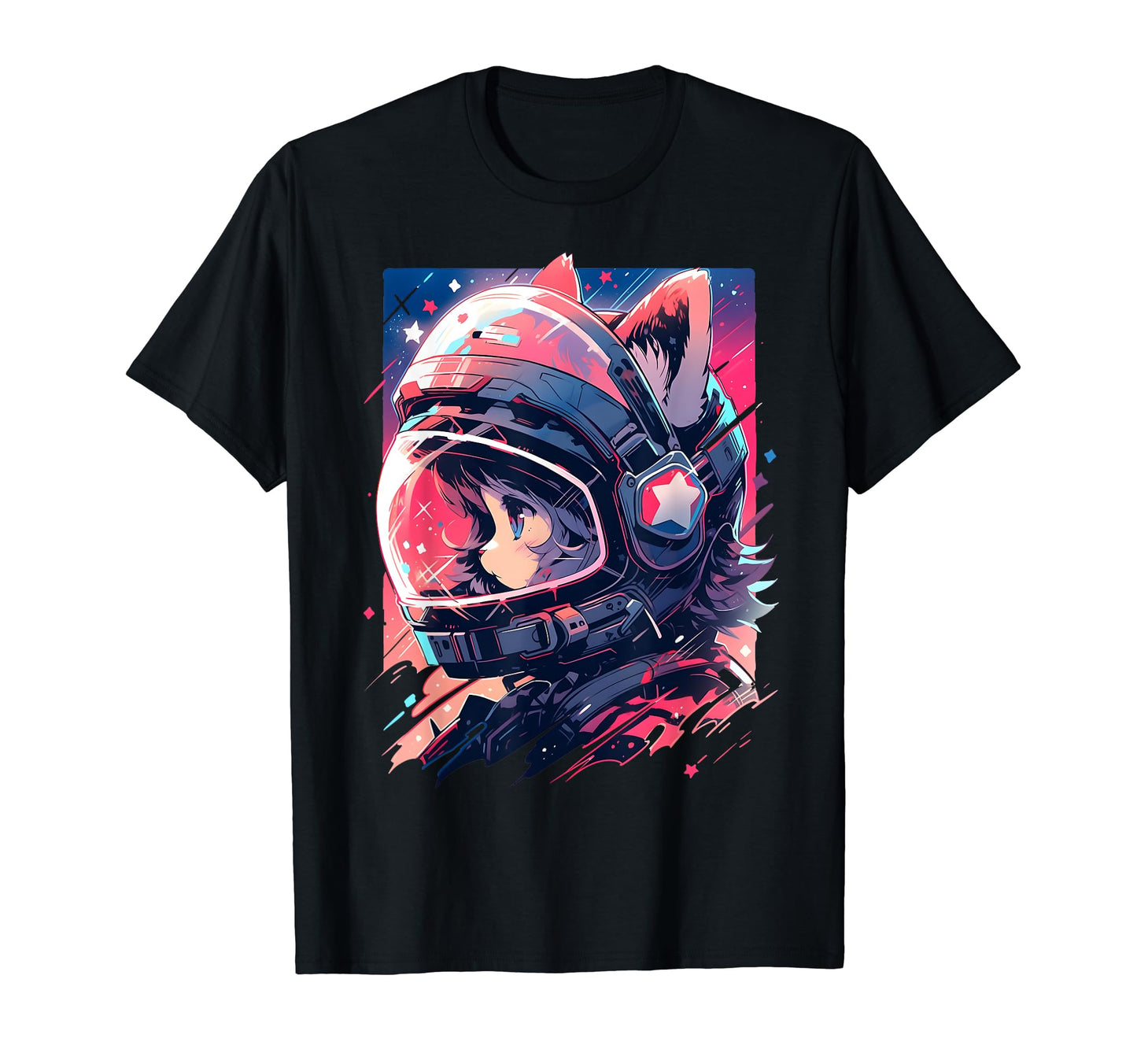 80S 90S Aesthetic Vaporwave Space Cat T-Shirt - Unique Graphic Unisex - T-Shirt, Sweatshirt, Hoodie