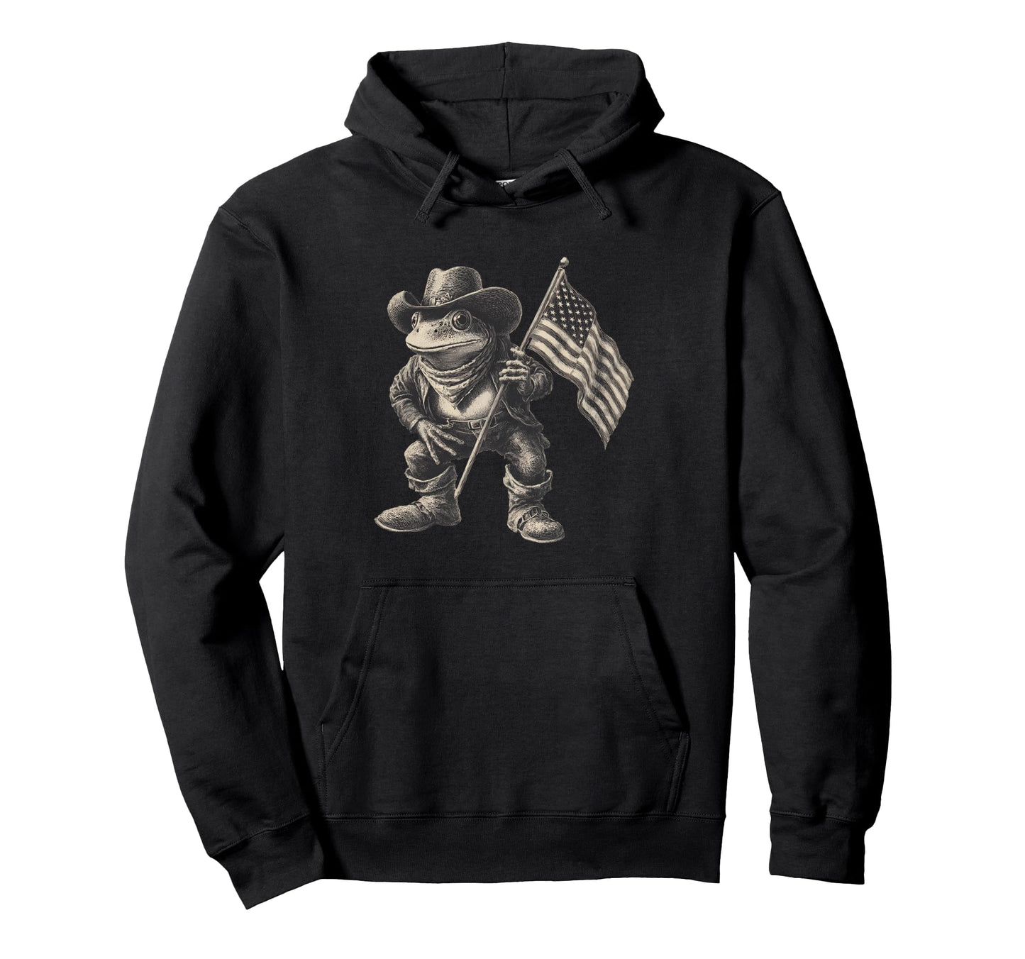 Country Cowboy Frog Toad Rodeo Cowgirl Hoodie - Graphic Print Unisex - T-Shirt, Sweatshirt, Hoodie