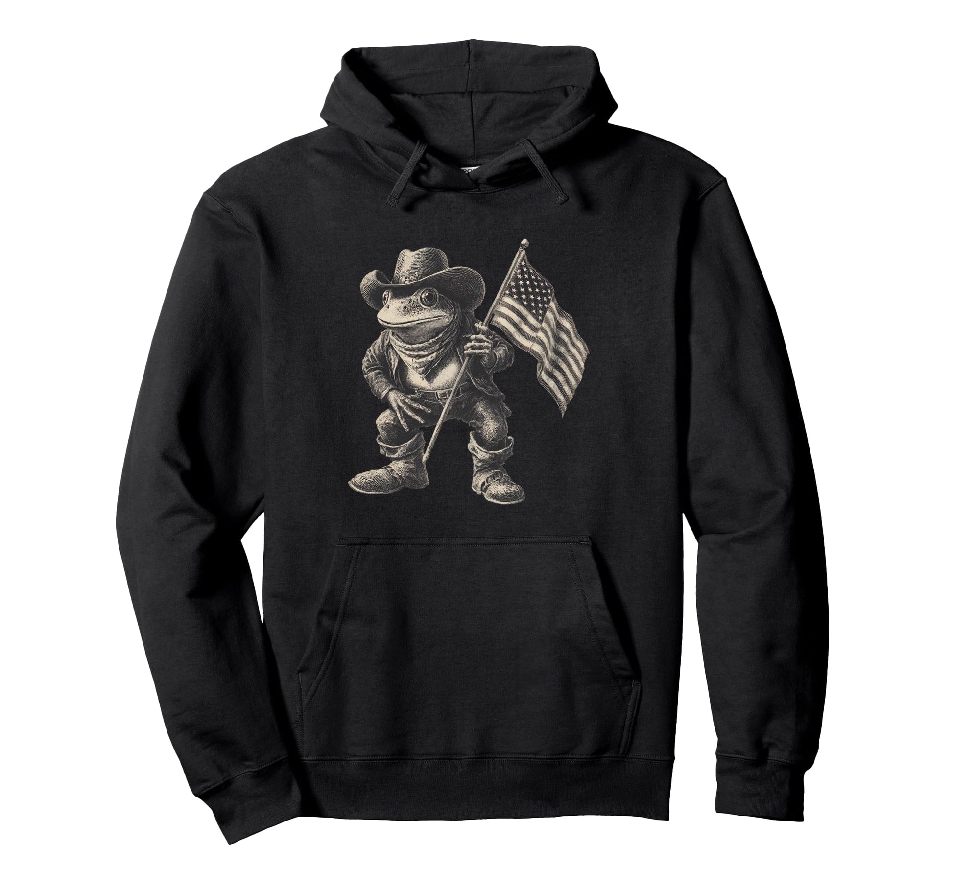 Country Cowboy Frog Toad Rodeo Cowgirl Hoodie - Graphic Print Unisex - T-Shirt, Sweatshirt, Hoodie