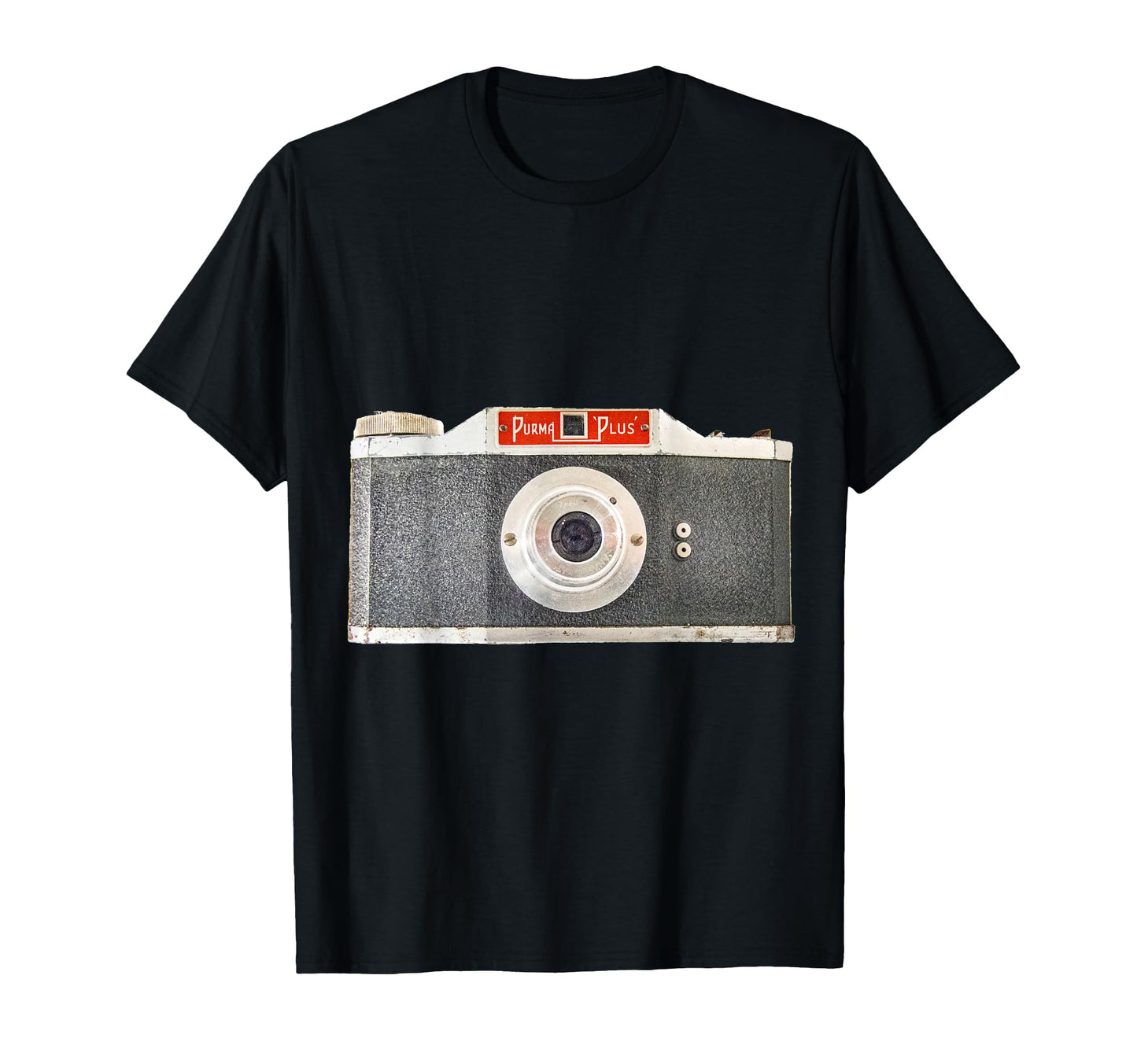 Camera Silver And Red T-Shirt - Graphic Print Unisex - T-Shirt, Sweatshirt, Hoodie