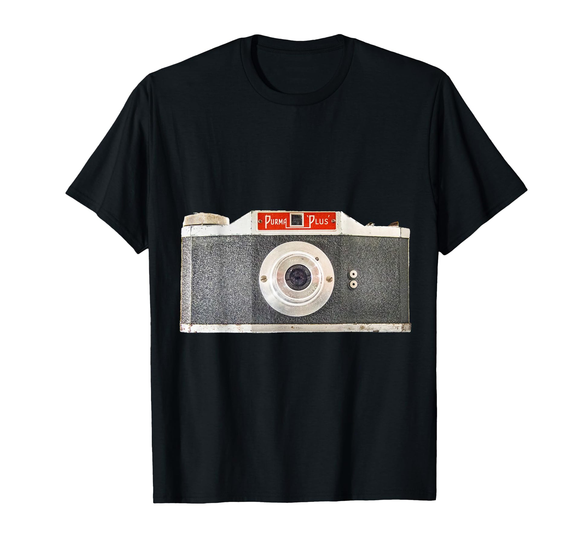 Camera Silver And Red T-Shirt - Graphic Print Unisex - T-Shirt, Sweatshirt, Hoodie
