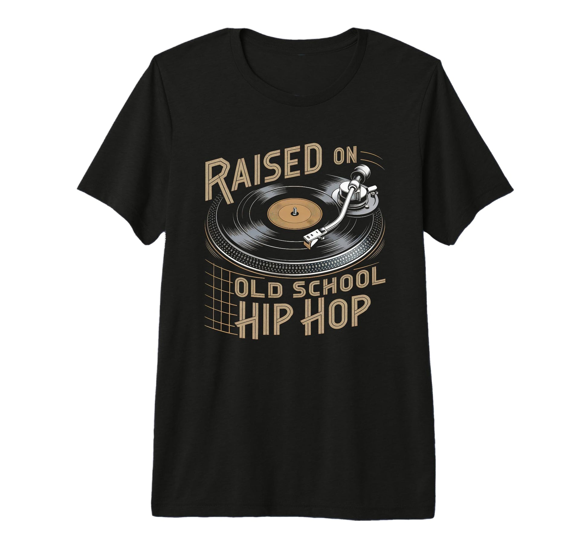 Raised Old School Hip Hop Cassette T-Shirt - Trendy Graphic Unisex - T-Shirt, Sweatshirt, Hoodie