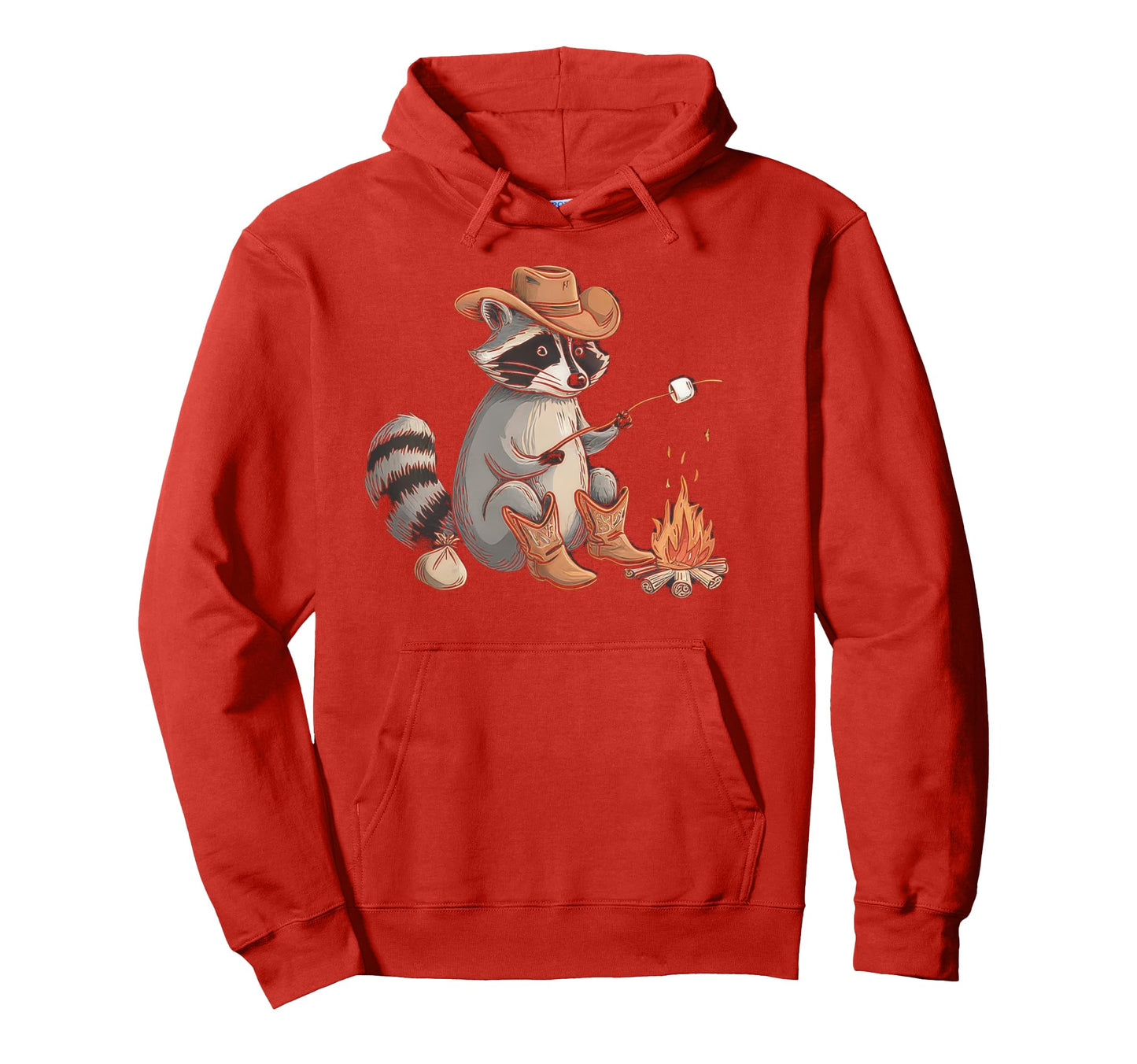 Raccoon 90S Country Music Western Cowboy Hoodie - Graphic Print for Adults - T-Shirt, Sweatshirt, Hoodie