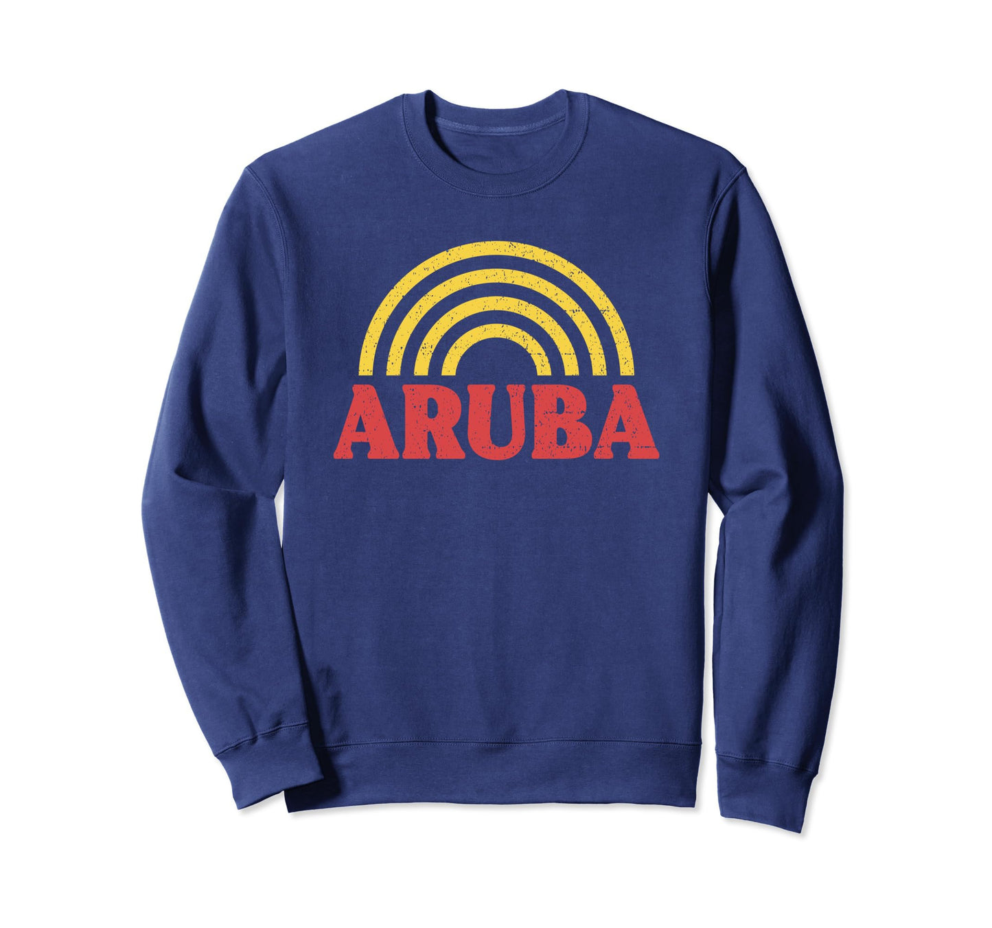 Aruba Flag Rainbow Aruban Pride Sweatshirt - Minimalist Print for Adults - T-Shirt, Sweatshirt, Hoodie