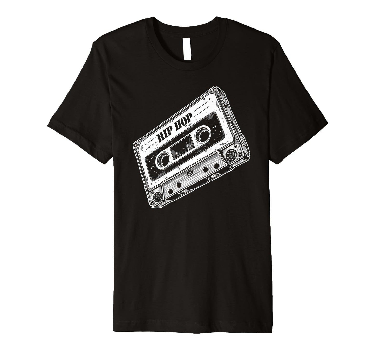 Old School Hip Hop Cassette Worn T-Shirt - Fun Novelty Design Men Women - T-Shirt, Sweatshirt, Hoodie