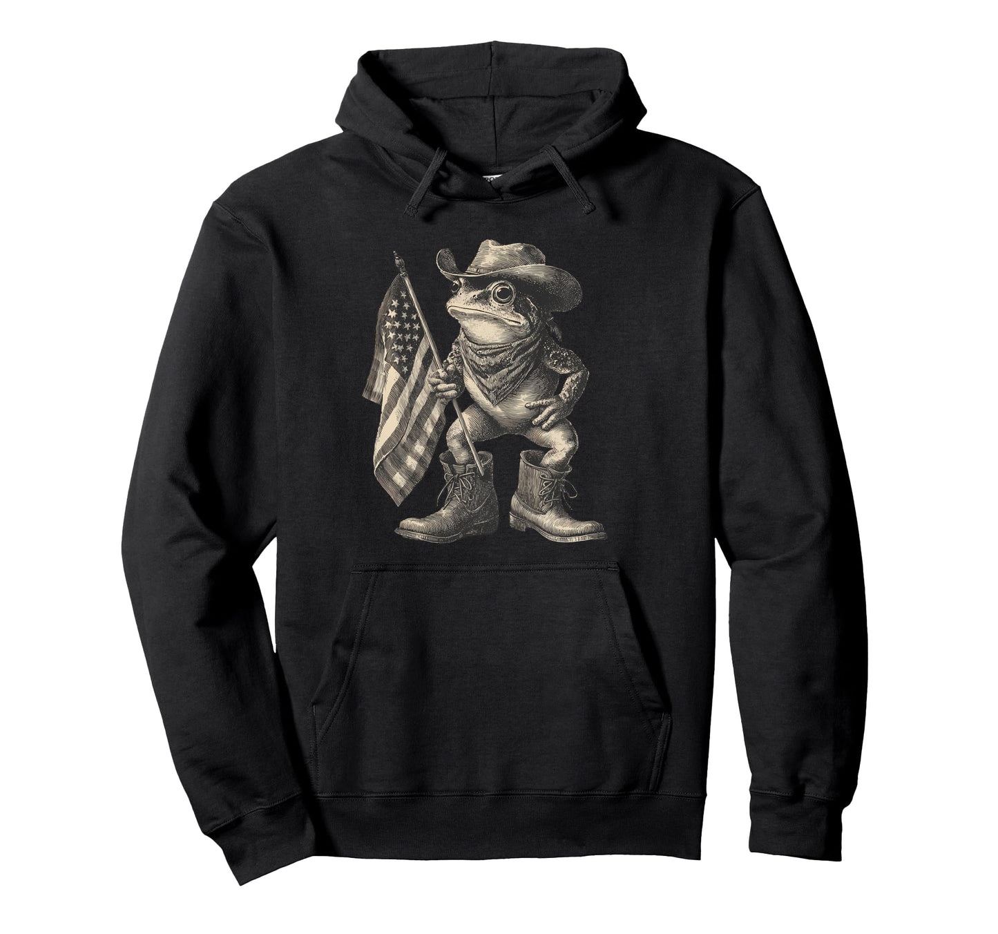Country Cowboy Frog Toad Rodeo Cowgirl Hoodie - Minimalist Print Unisex - T-Shirt, Sweatshirt, Hoodie