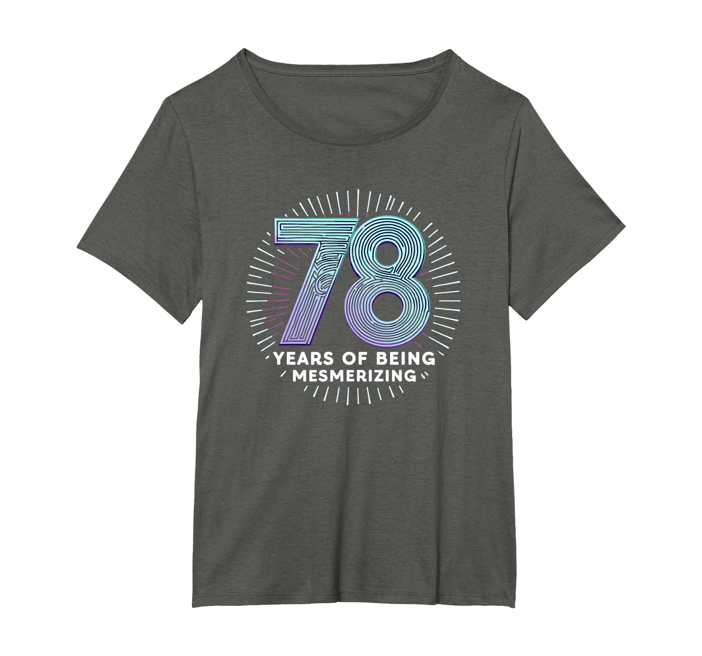 78 Years Mesmerizing Birthday Gift T-Shirt - Unique Graphic Men Women - T-Shirt, Sweatshirt, Hoodie