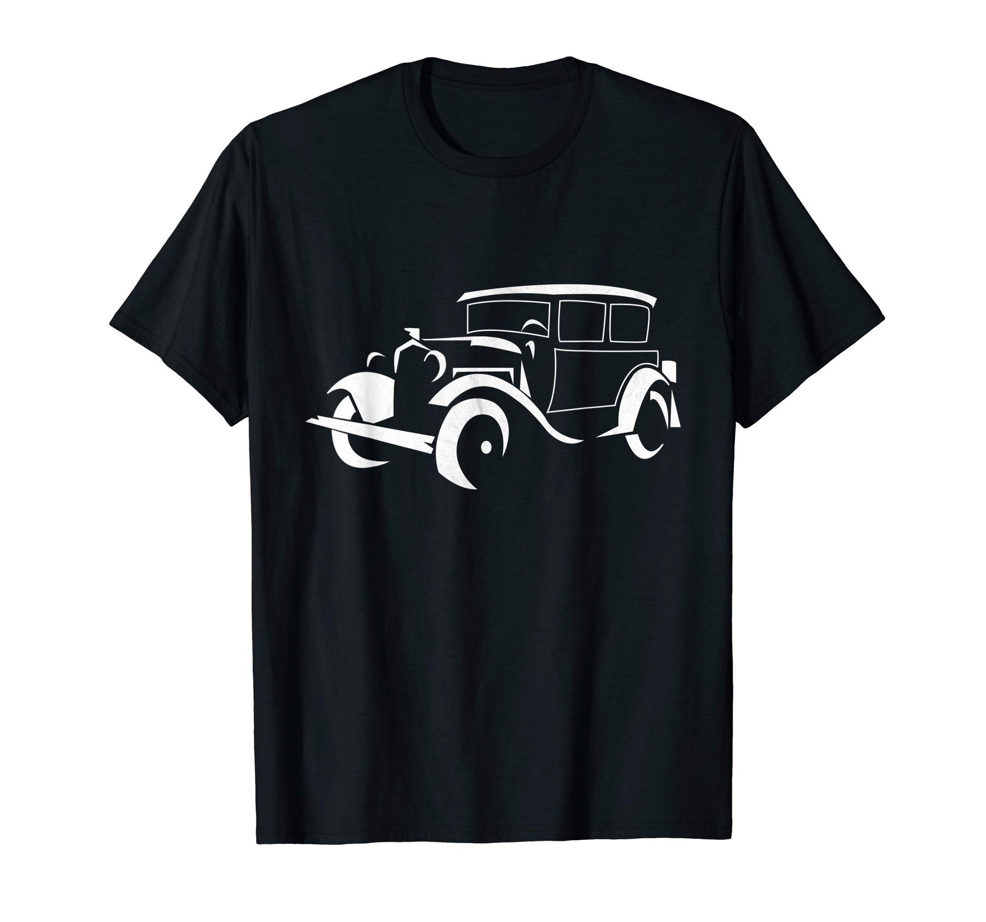 Realistic Early American Car Outline T-Shirt - Custom Art Print Unisex - T-Shirt, Sweatshirt, Hoodie