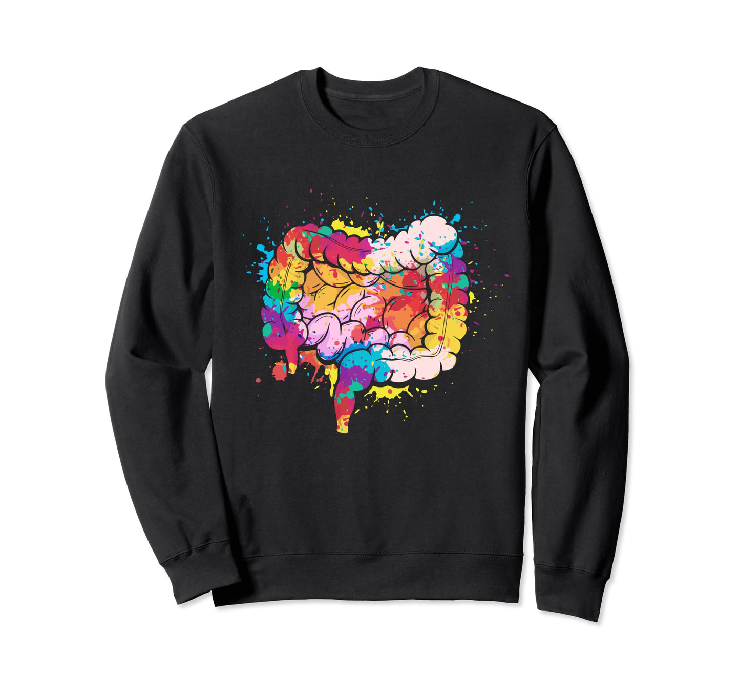 Rainbow Intestine Gastroenterology Sweatshirt - Novelty Apparel for Adults - T-Shirt, Sweatshirt, Hoodie