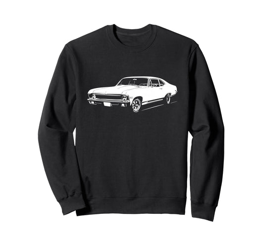 1970 70 Nova Ss Old School Sweatshirt - Aesthetic Graphic Men Women - T-Shirt, Sweatshirt, Hoodie