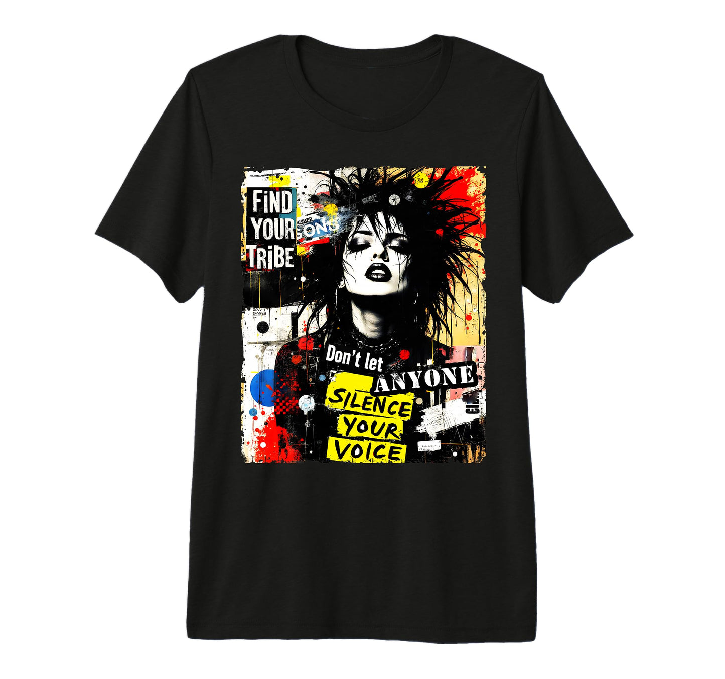 Punk Graffiti 90S Urban Grunge Art T-Shirt - Novelty Apparel Men Women - T-Shirt, Sweatshirt, Hoodie