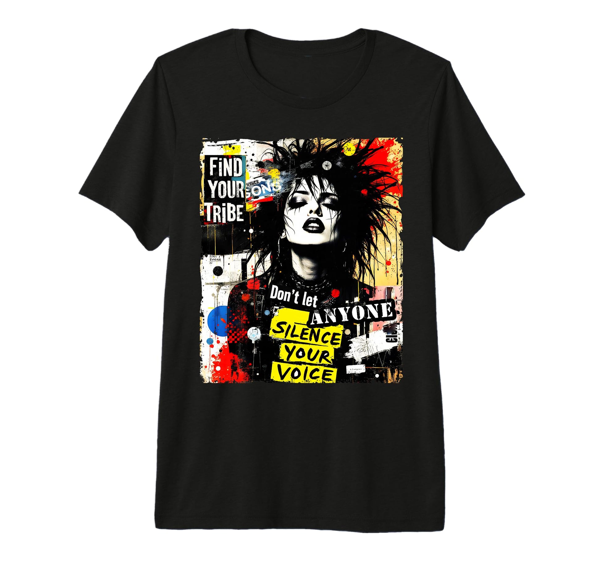Punk Graffiti 90S Urban Grunge Art T-Shirt - Novelty Apparel Men Women - T-Shirt, Sweatshirt, Hoodie
