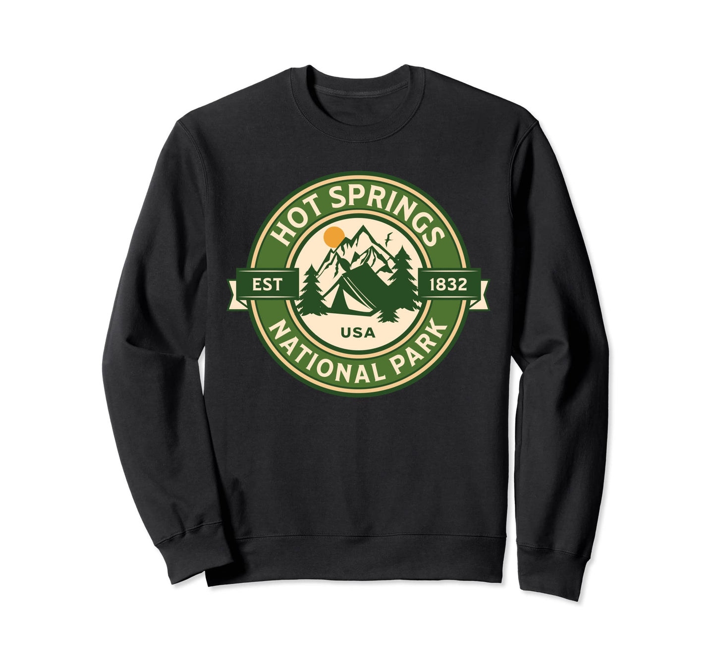 Hot Springs National Park Arkansas Hike Sweatshirt - Unique Graphic Unisex - T-Shirt, Sweatshirt, Hoodie