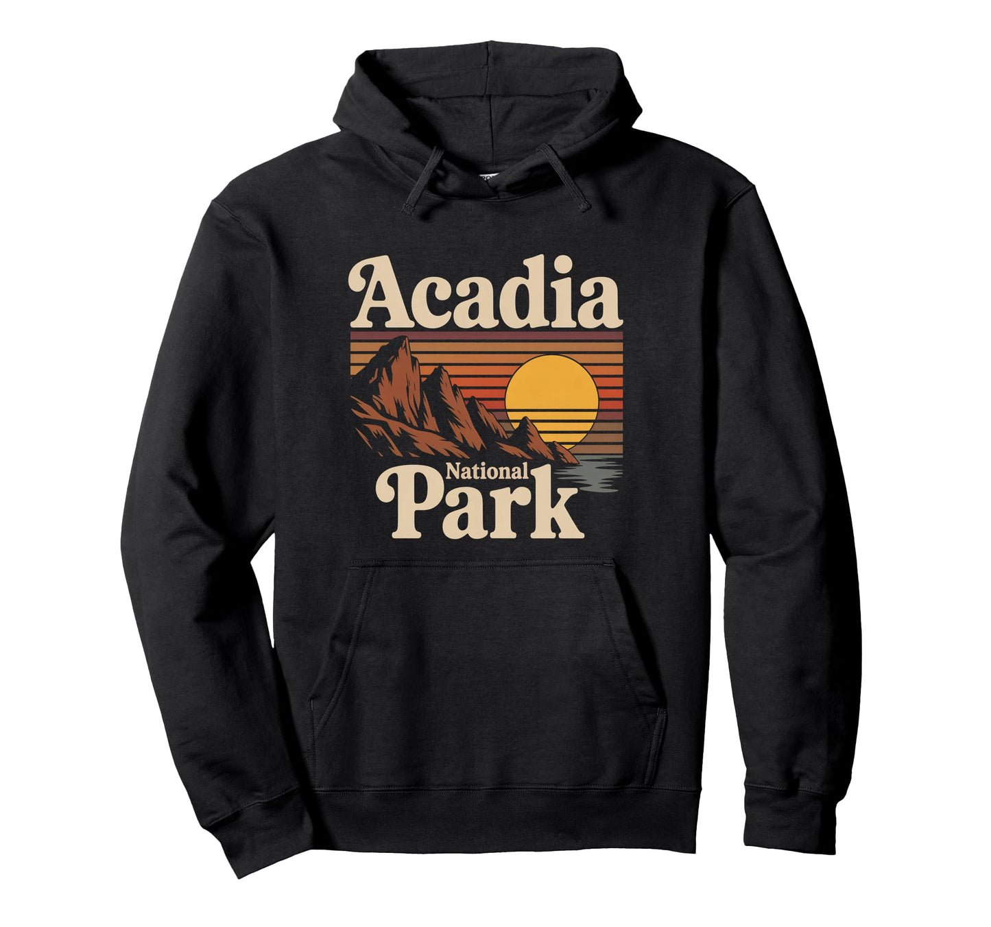Acadia National Park Mountain Sunset Hoodie - Custom Art Print Men Women - T-Shirt, Sweatshirt, Hoodie