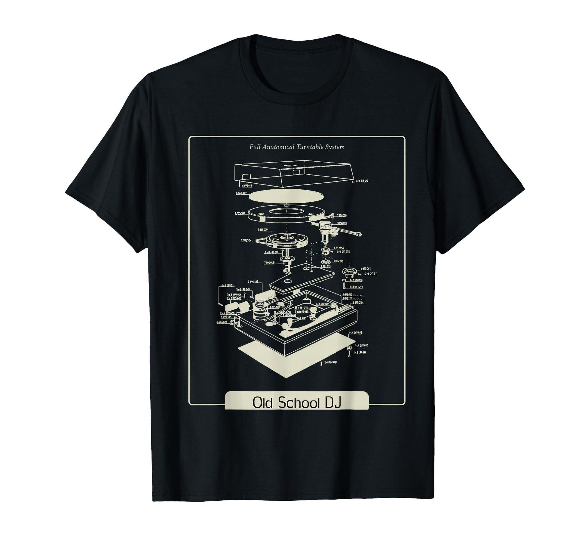 Old School Dj Turntable T-Shirt - Aesthetic Graphic Men Women - T-Shirt, Sweatshirt, Hoodie