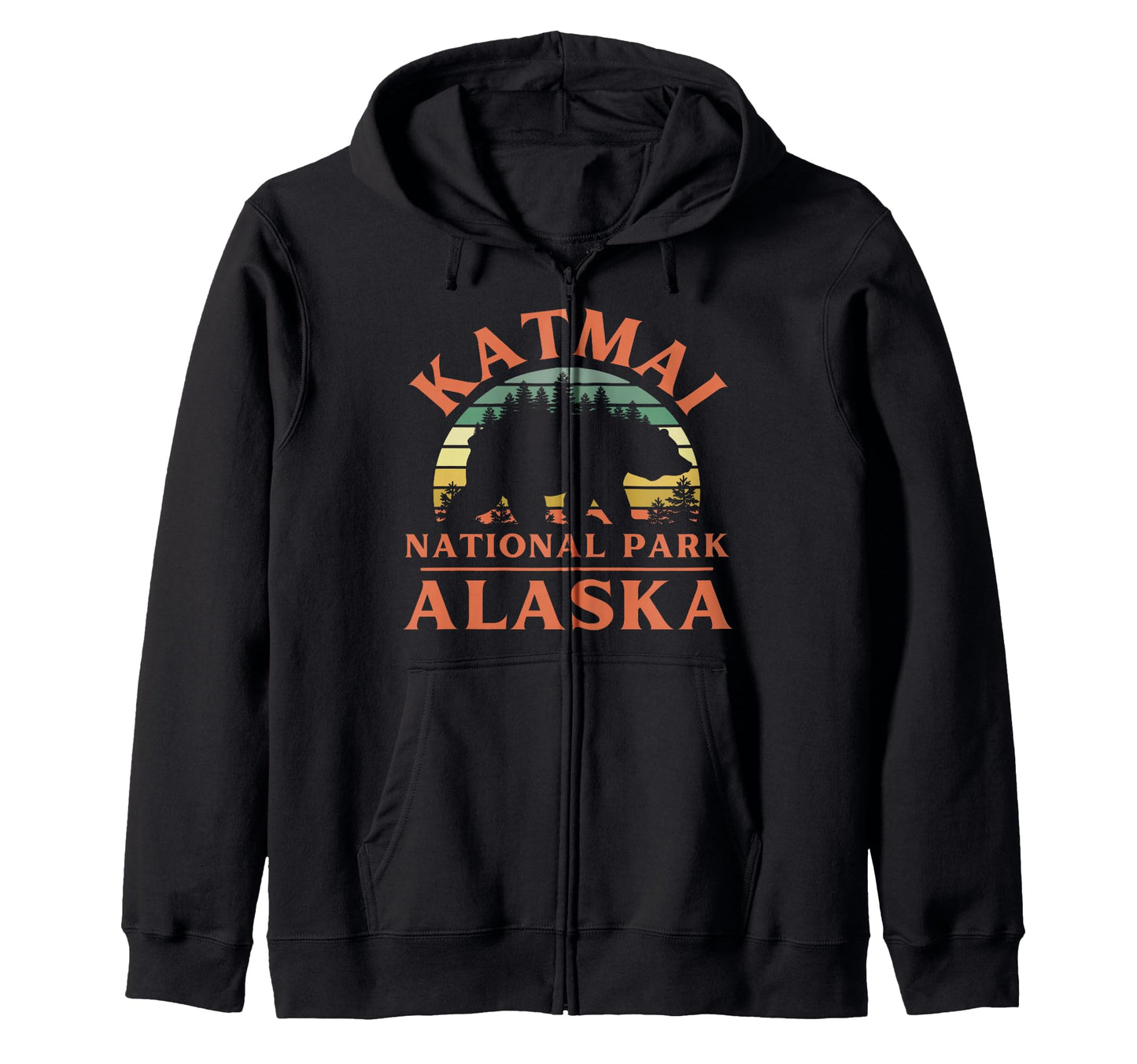 Katmai National Park Alaska Usa Hoodie - Custom Art Print for Adults - T-Shirt, Sweatshirt, Hoodie