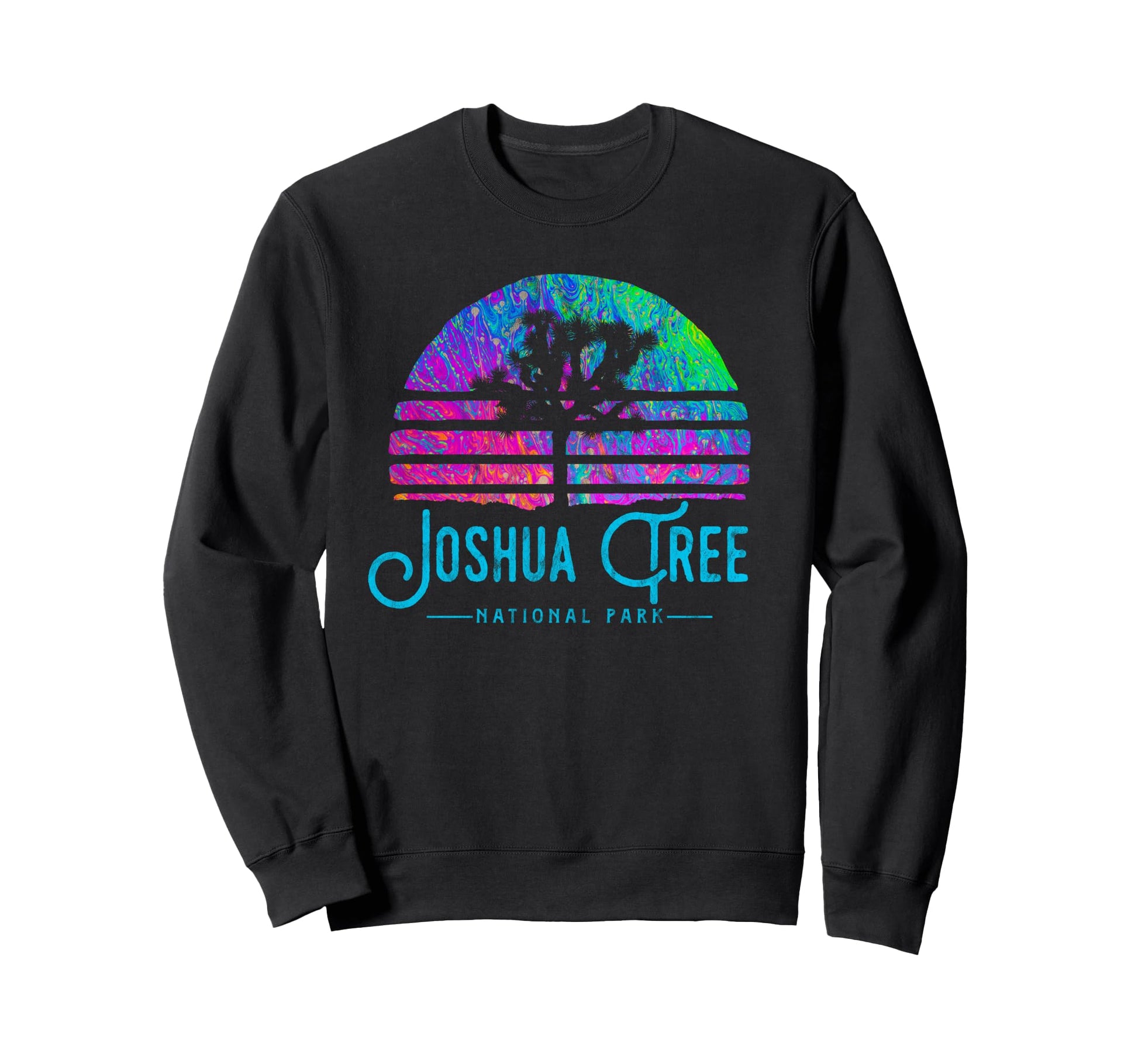Psychedelic Joshua Tree National Sweatshirt - Unique Graphic for Adults - T-Shirt, Sweatshirt, Hoodie