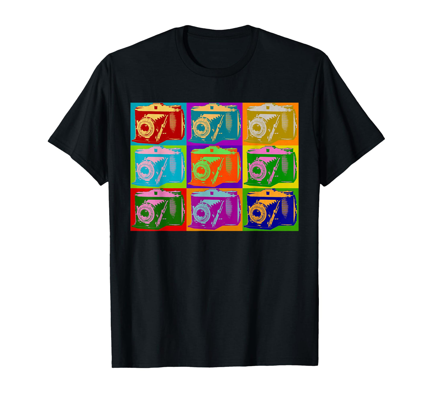 Camera Pop Art Photographer Graphics T-Shirt - Aesthetic Graphic Men Women - T-Shirt, Sweatshirt, Hoodie