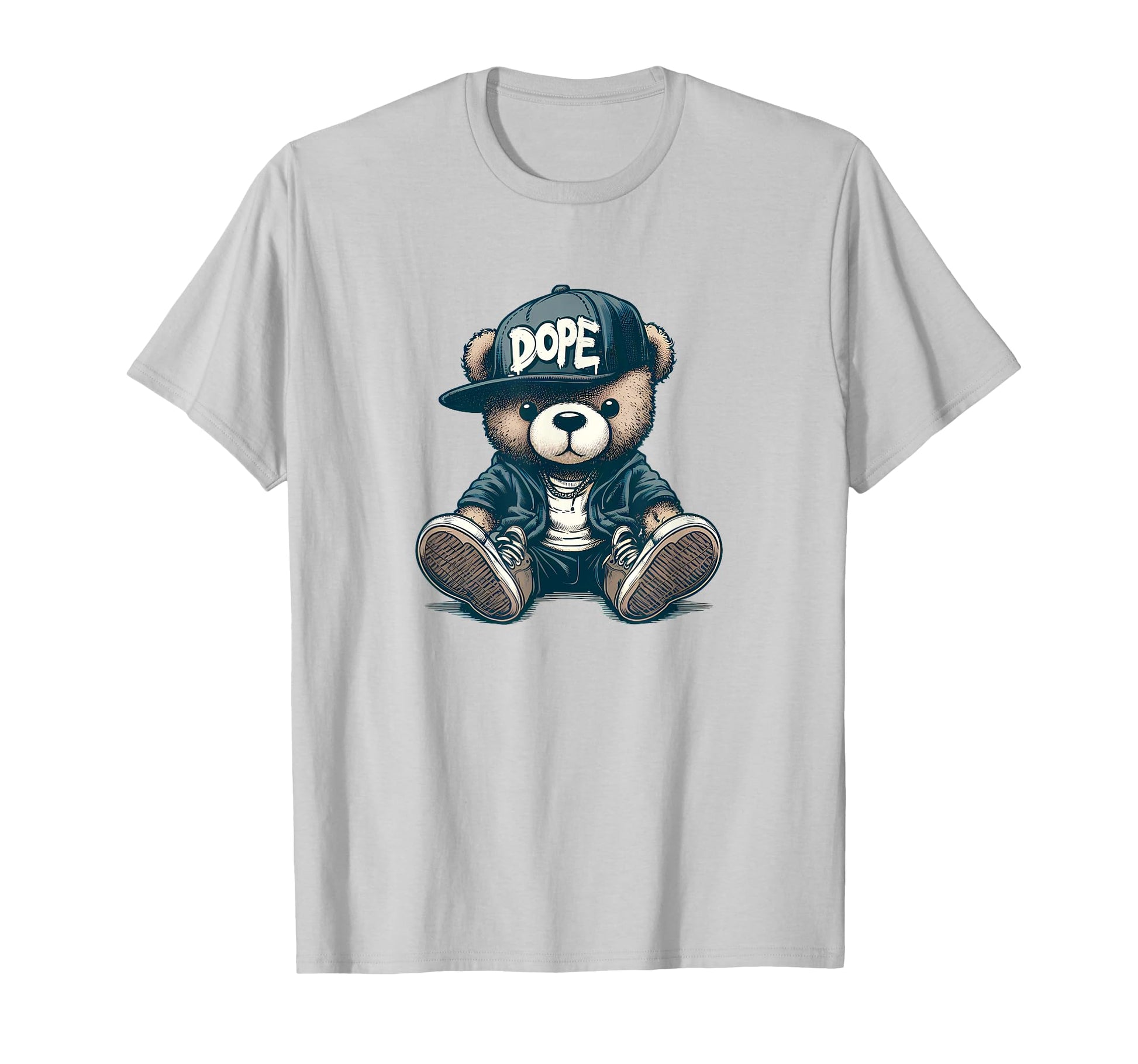 Dope Hip Hop Teddy Bear 90S Hip Hop T-Shirt - Casual Everyday Wear Unisex - T-Shirt, Sweatshirt, Hoodie