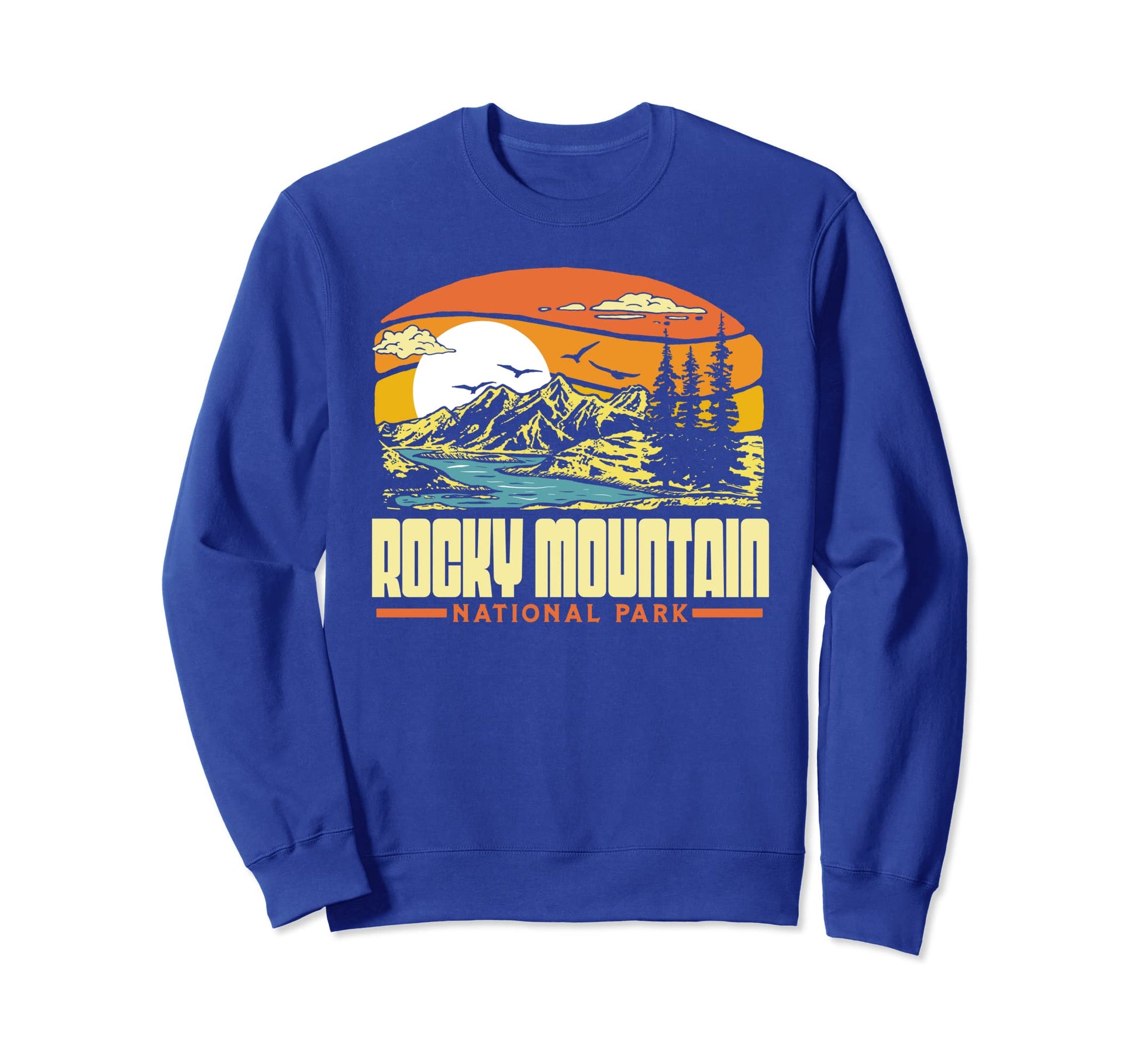 Rocky Mountain National Park 80S Sweatshirt - Minimalist Print Unisex - T-Shirt, Sweatshirt, Hoodie
