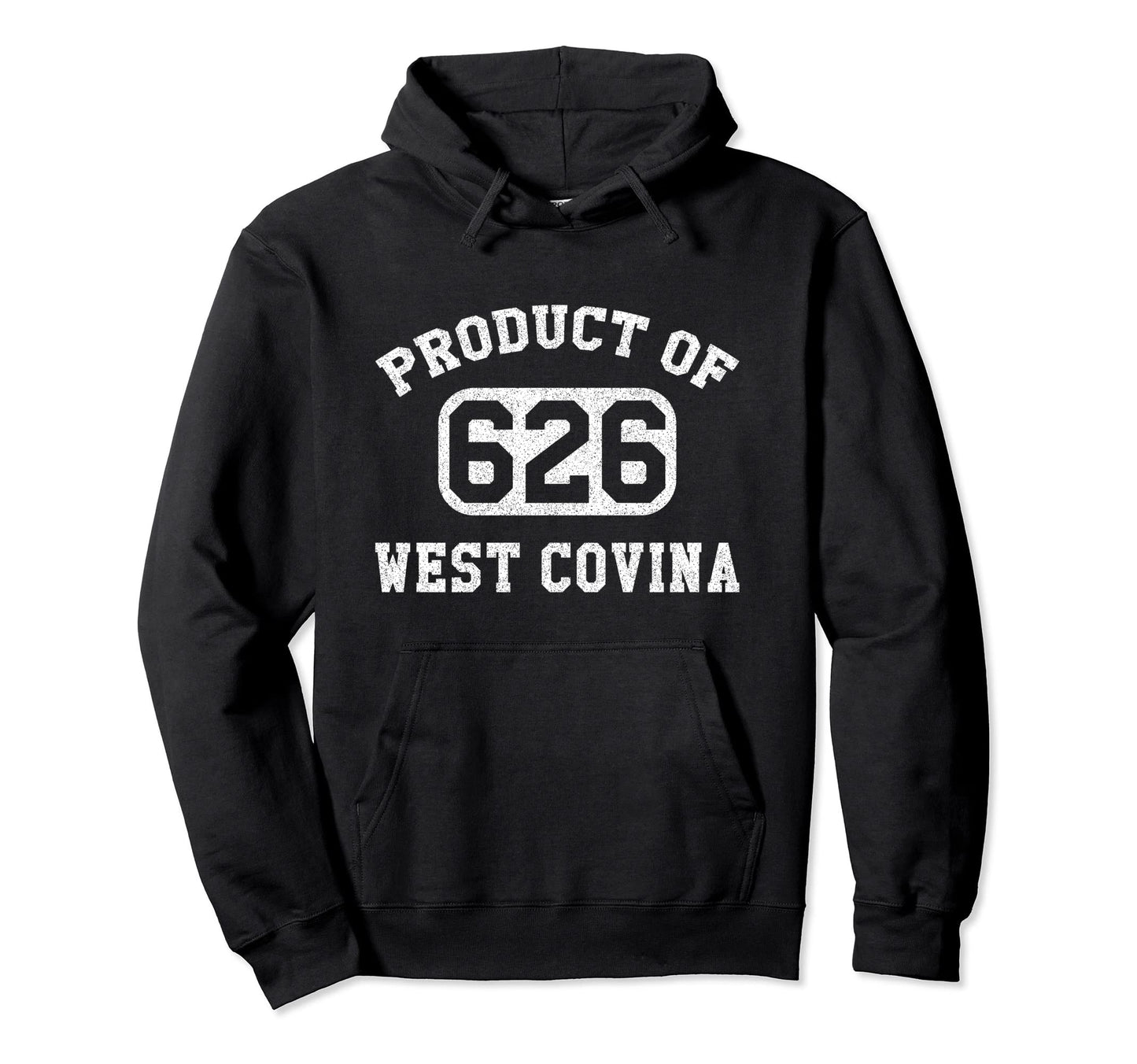 West Covina California Area Code Hoodie - Custom Art Print for Adults - T-Shirt, Sweatshirt, Hoodie