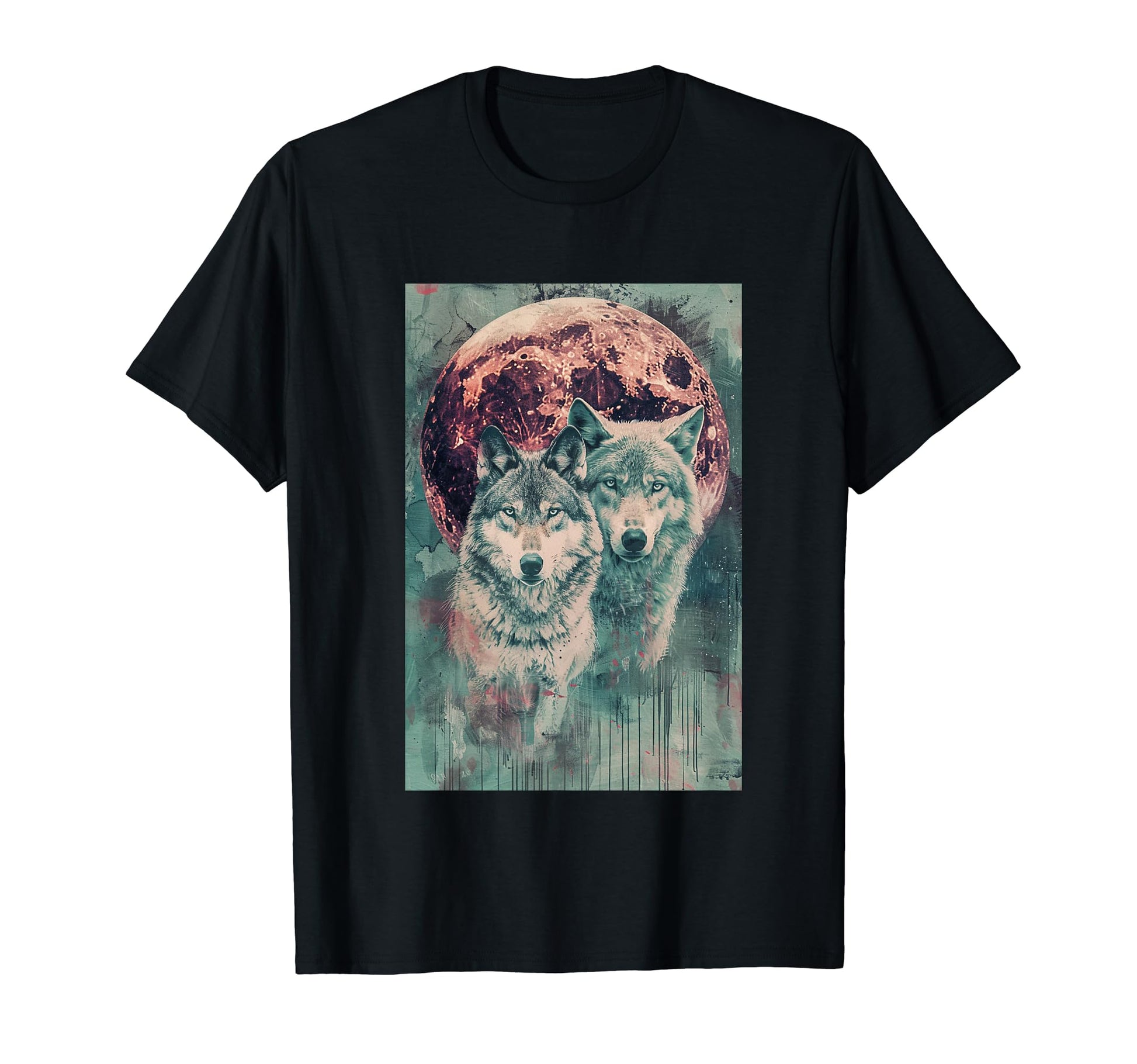 Boho Mystic Wolf Art T-Shirt - Casual Everyday Wear for Adults - T-Shirt, Sweatshirt, Hoodie