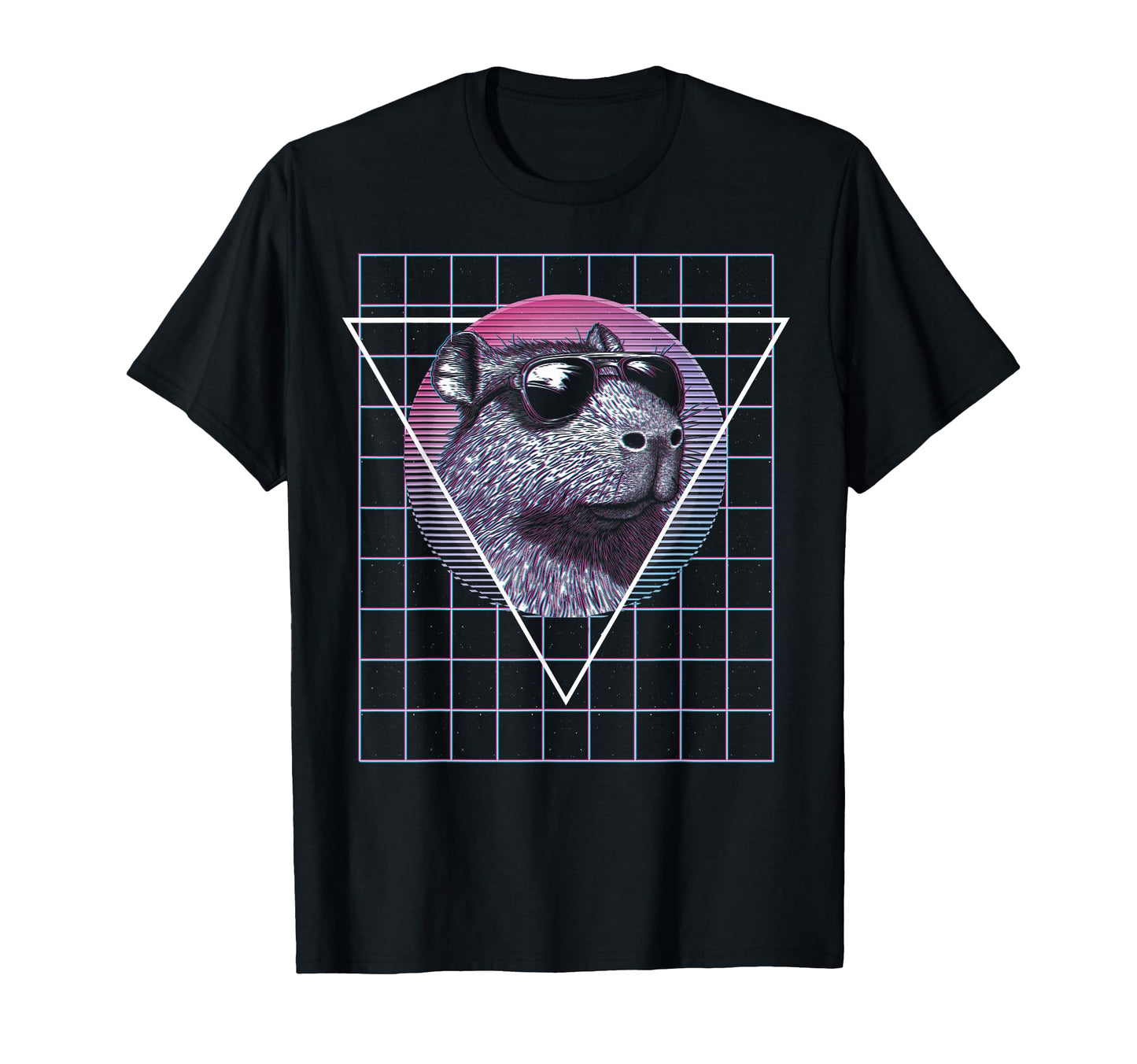 Capybara Capibara Sunglasses Vaporwave T-Shirt - Aesthetic Graphic Unisex - T-Shirt, Sweatshirt, Hoodie
