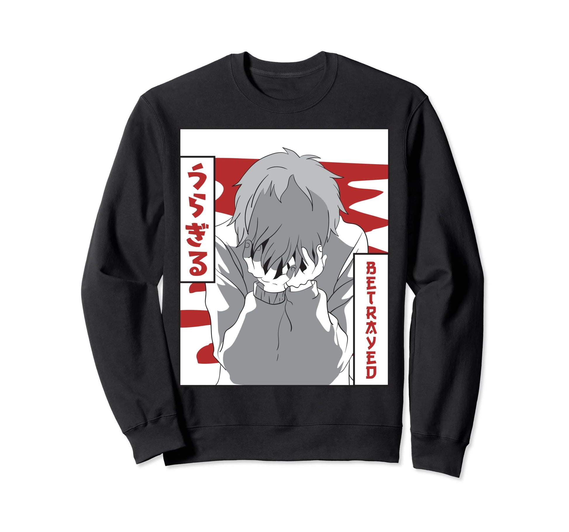 Emo Anime Japanese Vaporwave Sweatshirt - Fun Novelty Design Unisex - T-Shirt, Sweatshirt, Hoodie