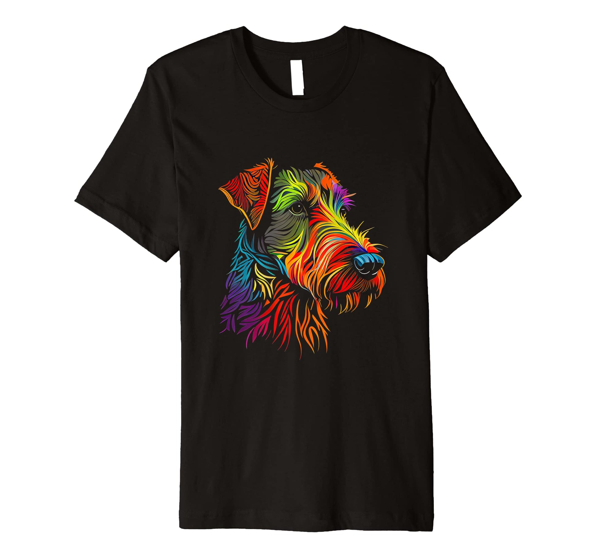 Irish Terrier Rainbow T-Shirt - Unique Graphic Unisex - T-Shirt, Sweatshirt, Hoodie