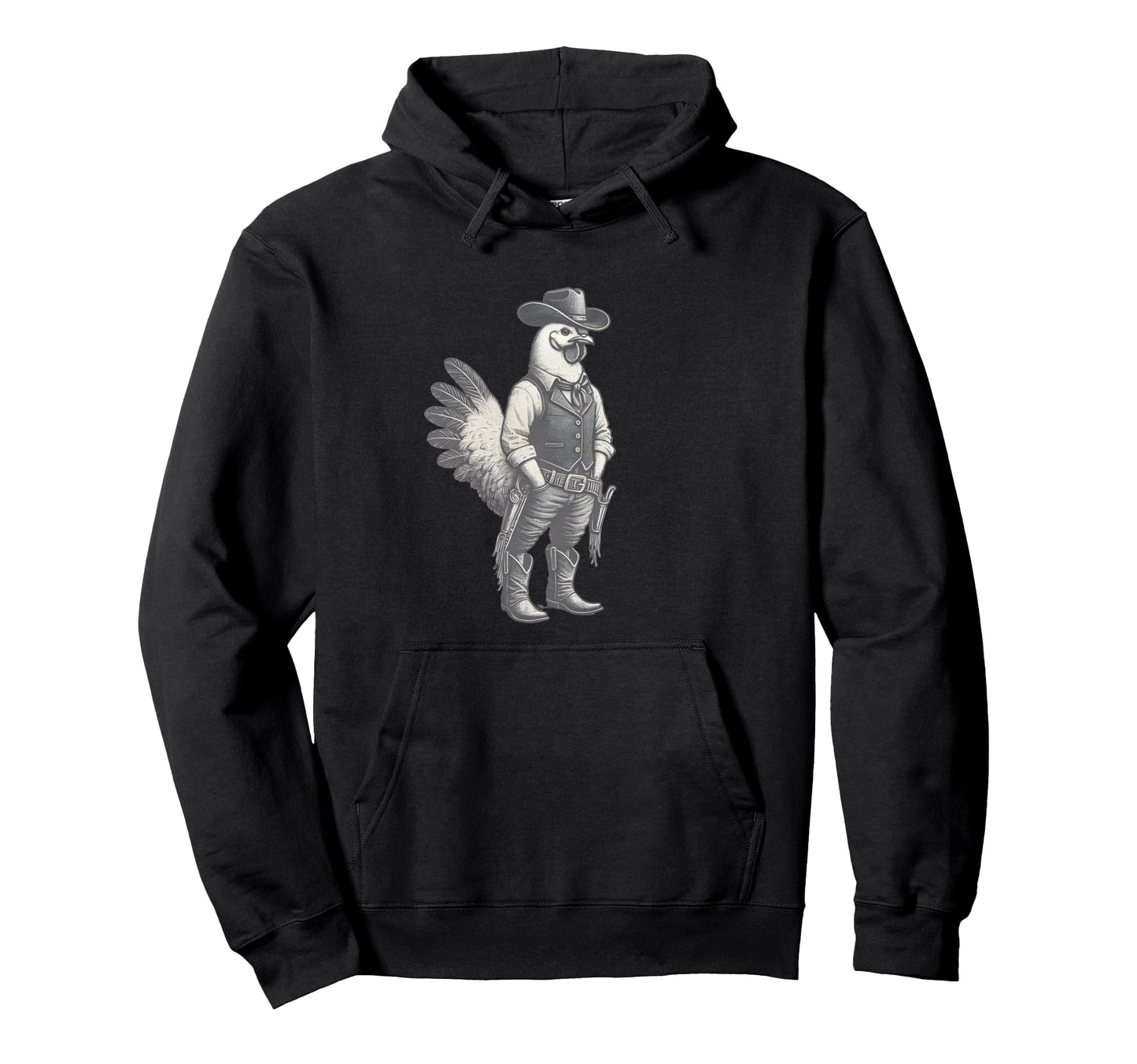 Rooster Cowboy Western Country Hoodie - Casual Everyday Wear for Adults - T-Shirt, Sweatshirt, Hoodie