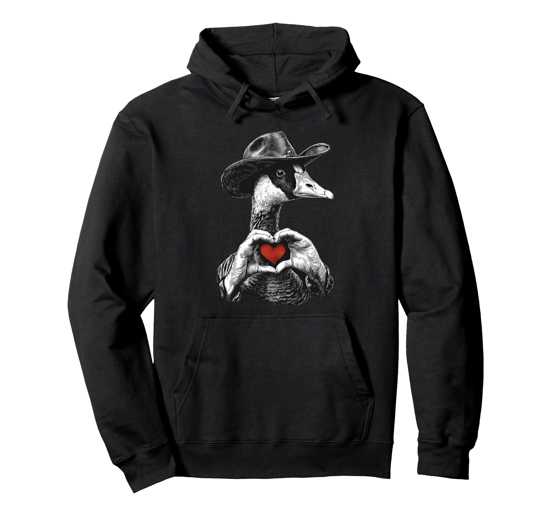 Goose Cowboy Rodeo Cowgirl Western Hoodie - Trendy Graphic Men Women - T-Shirt, Sweatshirt, Hoodie