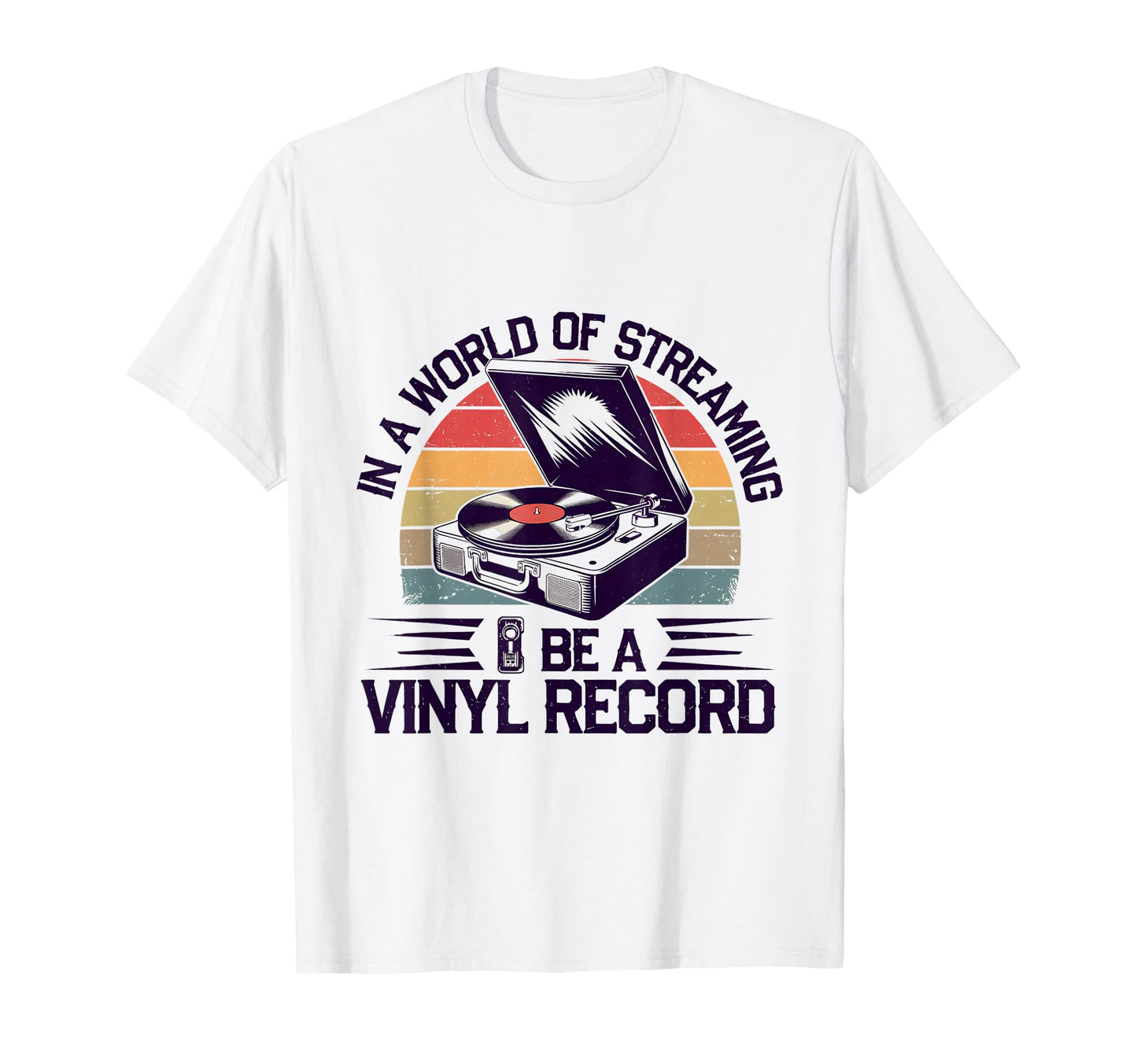 Vinyl Record Player Lover Funny Music Lp T-Shirt - Minimalist Print Unisex - T-Shirt, Sweatshirt, Hoodie