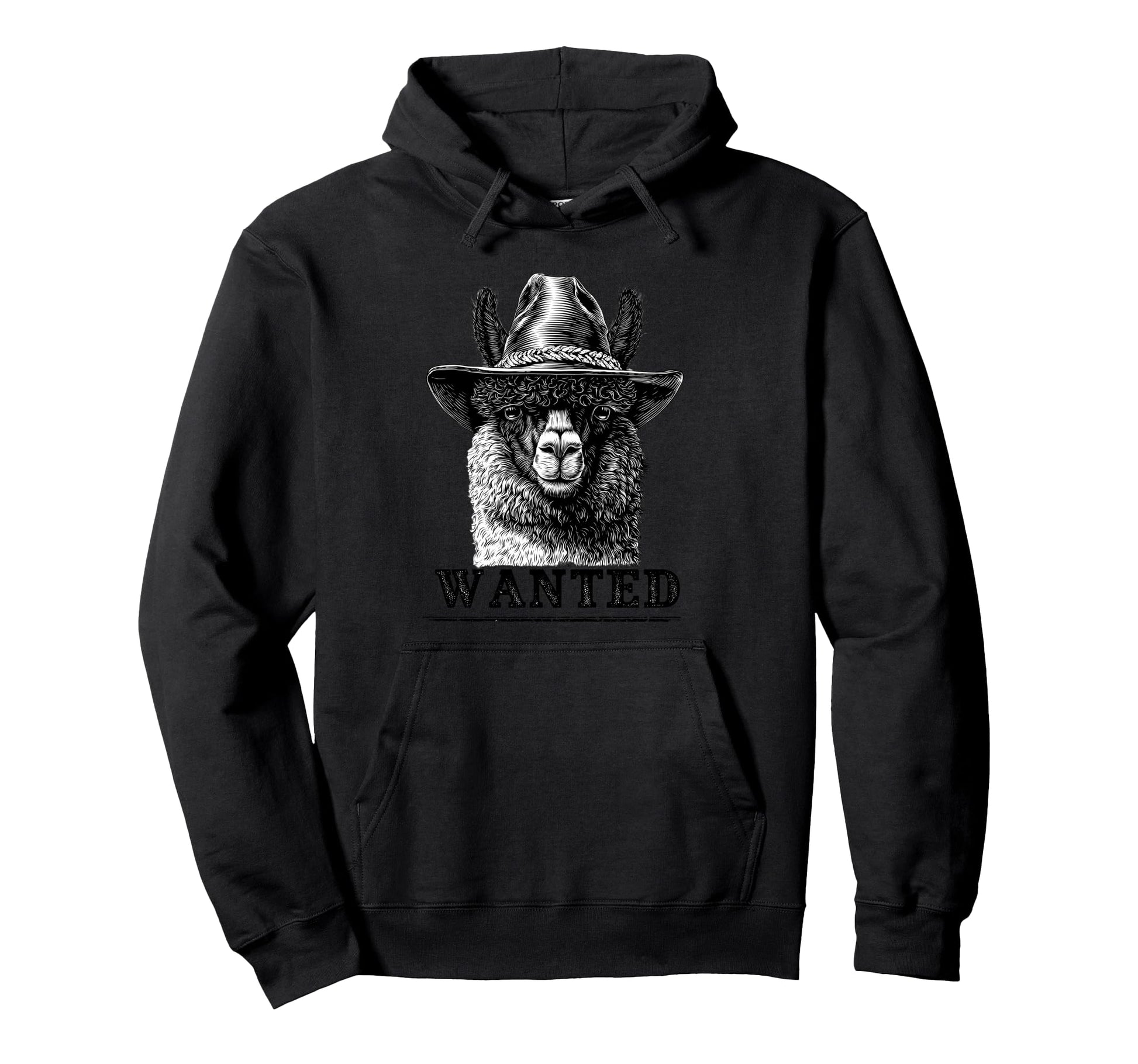Llama Cowboy Rodeo Cowgirl Hoodie - Casual Everyday Wear for Adults - T-Shirt, Sweatshirt, Hoodie