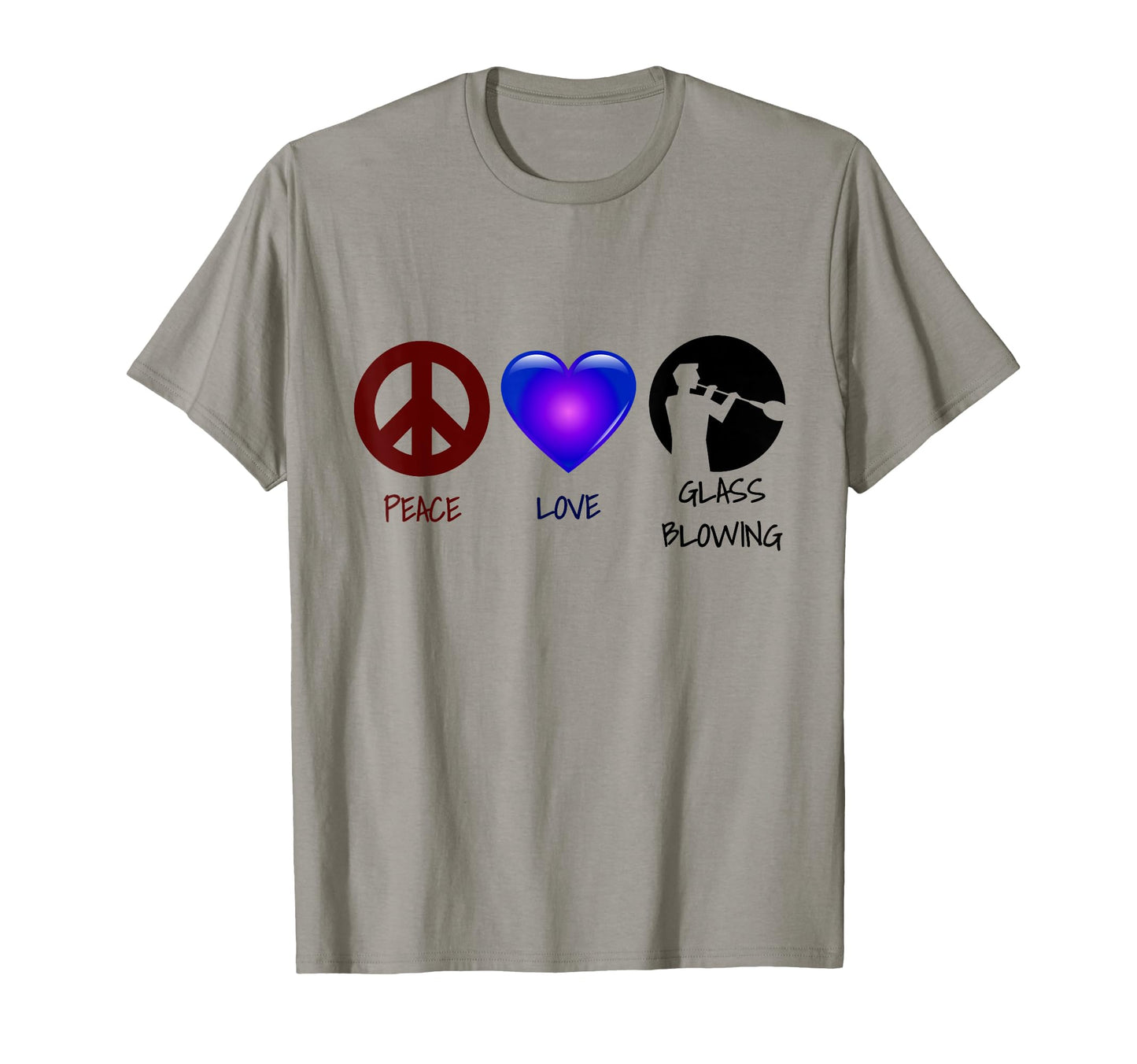 Glass Blower Peace Sign Love T-Shirt - Graphic Print for Adults - T-Shirt, Sweatshirt, Hoodie