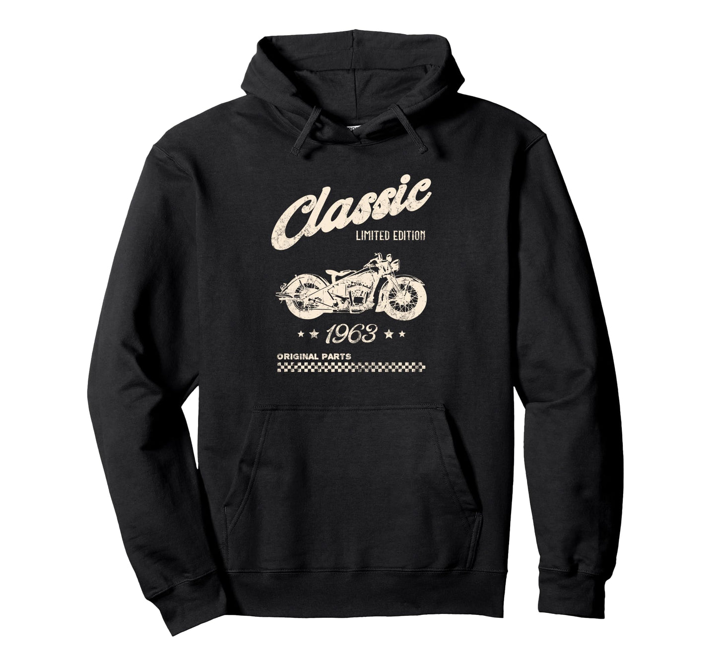 62Nd Birthday Motorcycle Born 1963 Hoodie - Aesthetic Graphic Unisex - T-Shirt, Sweatshirt, Hoodie