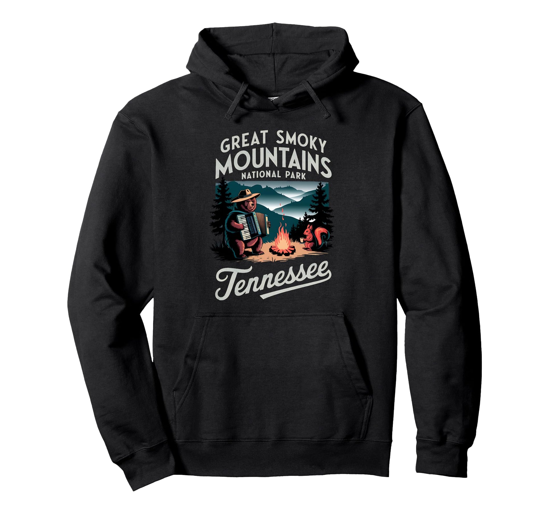Great Smoky Mountains Tennessee Hoodie - Minimalist Print for Adults - T-Shirt, Sweatshirt, Hoodie
