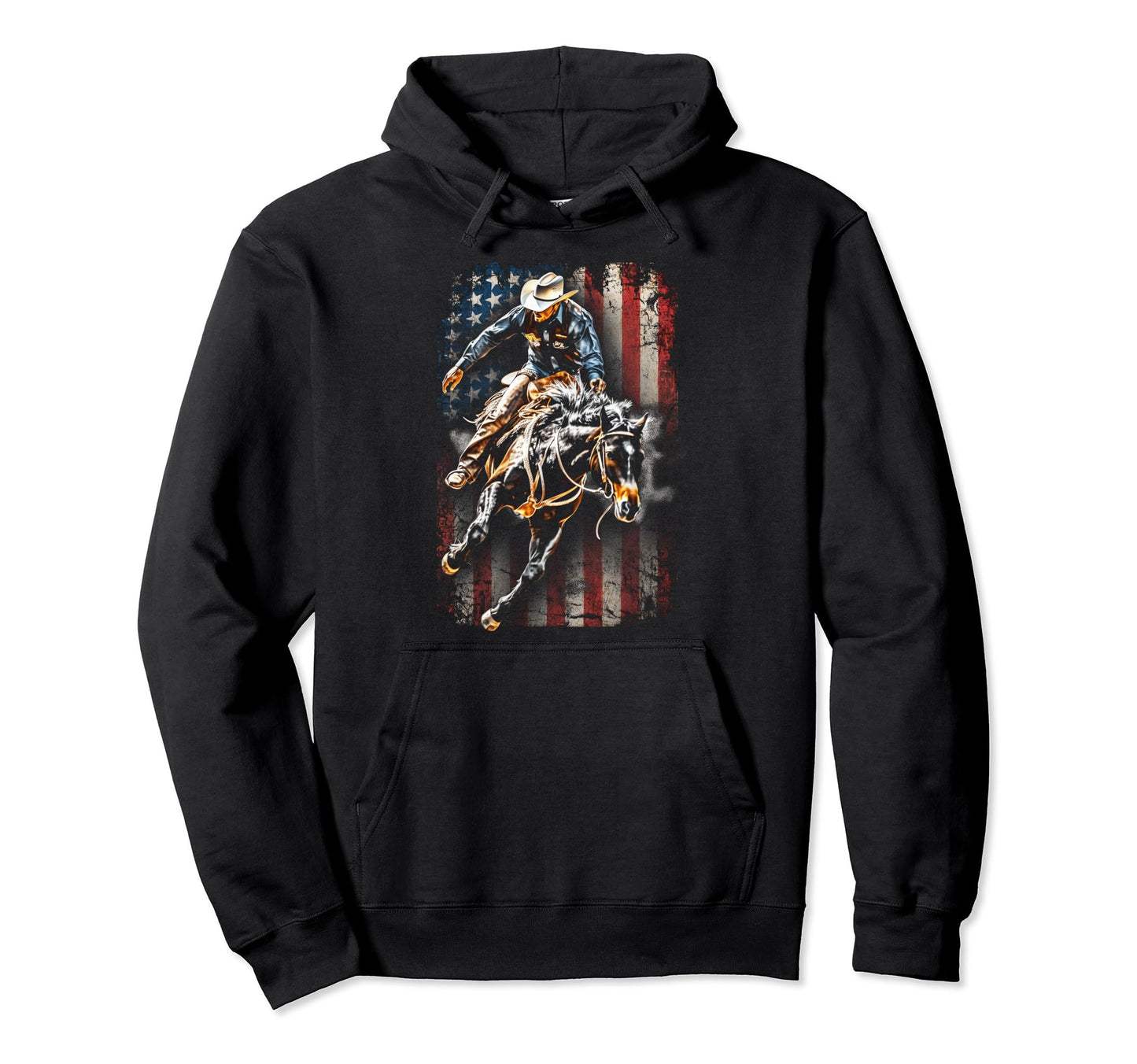 Cowboy Rodeo Horse Riding Usa Cowboy Hoodie - Unique Graphic Men Women - T-Shirt, Sweatshirt, Hoodie