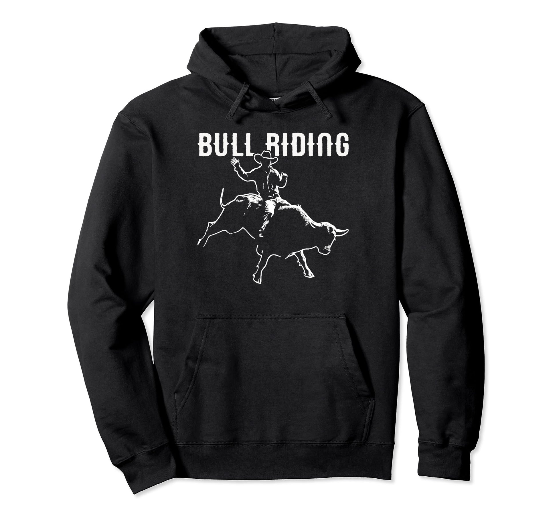 Bull Riding Rodeo Western Country Hoodie - Trendy Graphic for Adults - T-Shirt, Sweatshirt, Hoodie