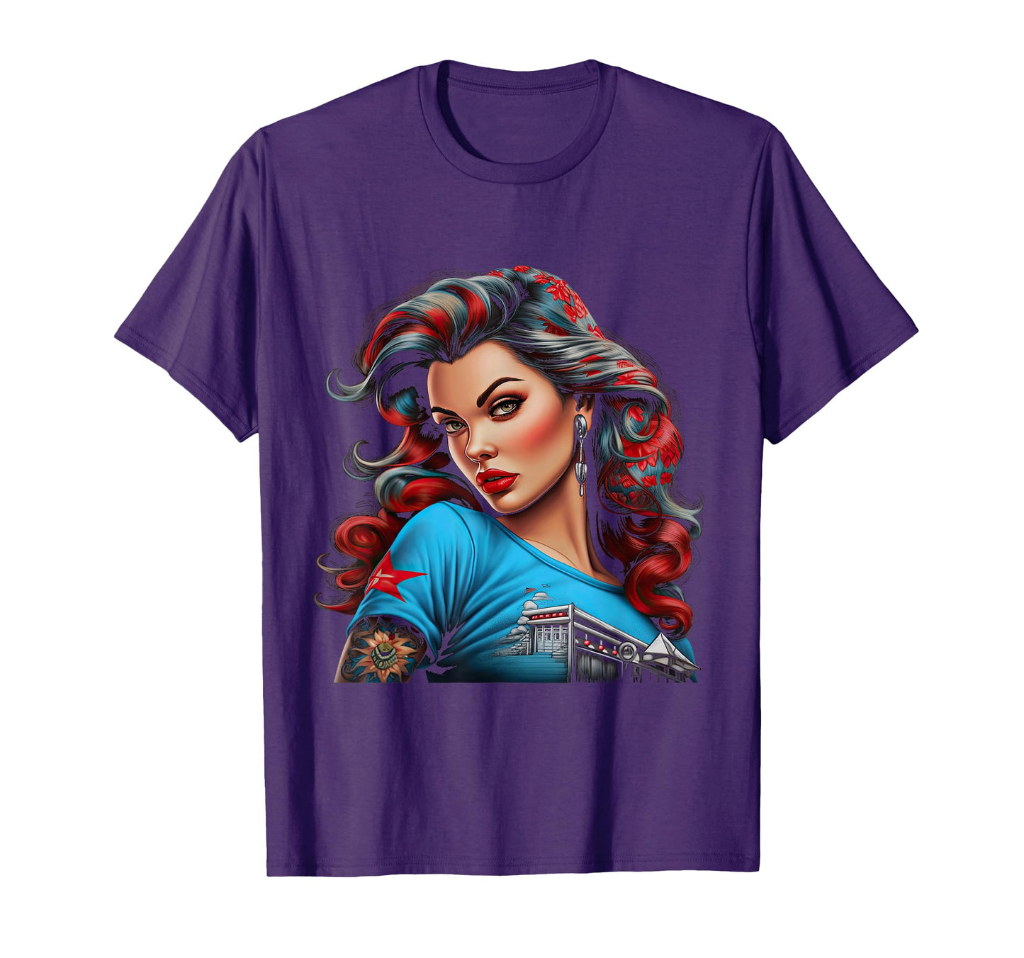 Pinup Pin Up Small T-Shirt - Aesthetic Graphic Unisex - T-Shirt, Sweatshirt, Hoodie
